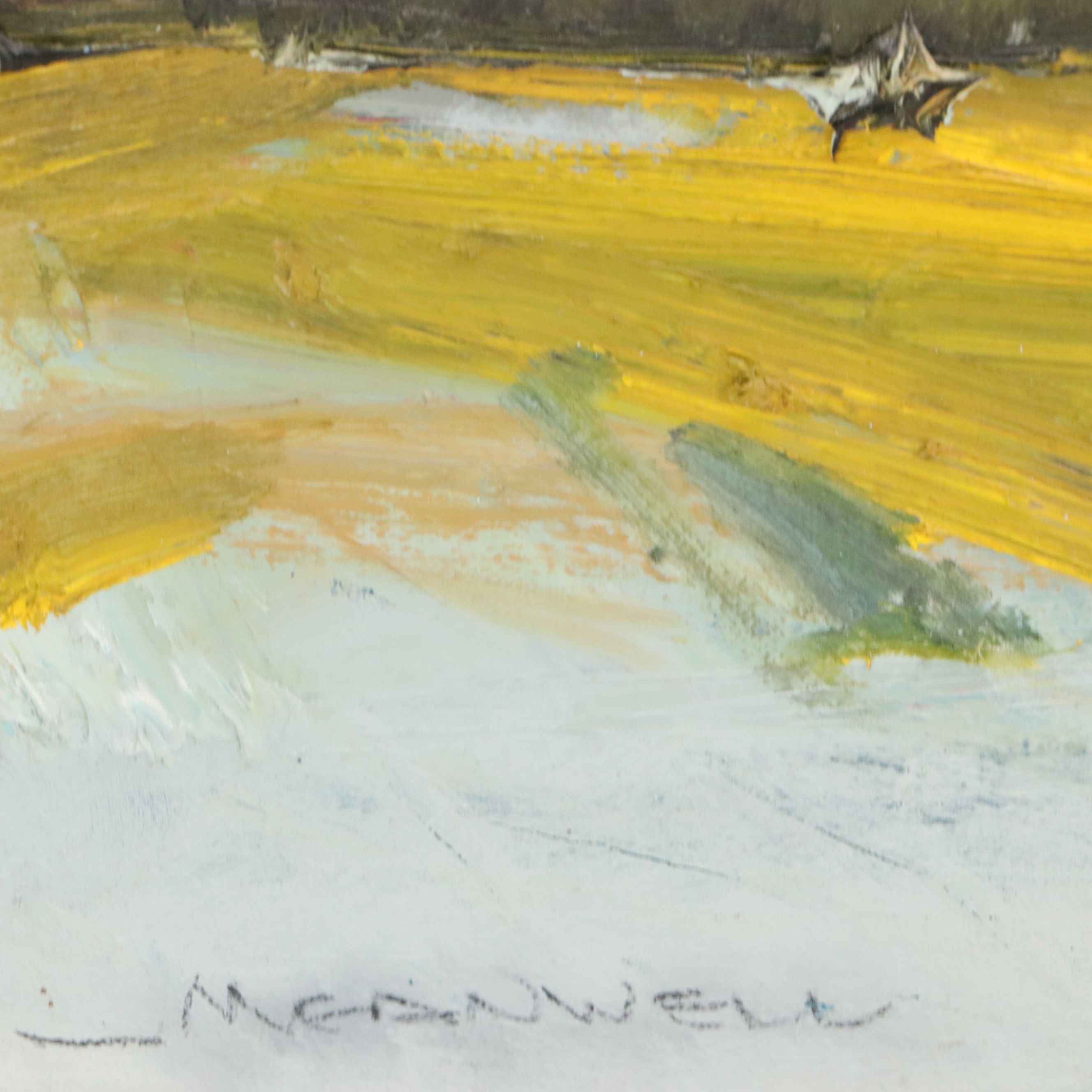 Jack Meanwell Oil Painting "Castle Tower," 1989