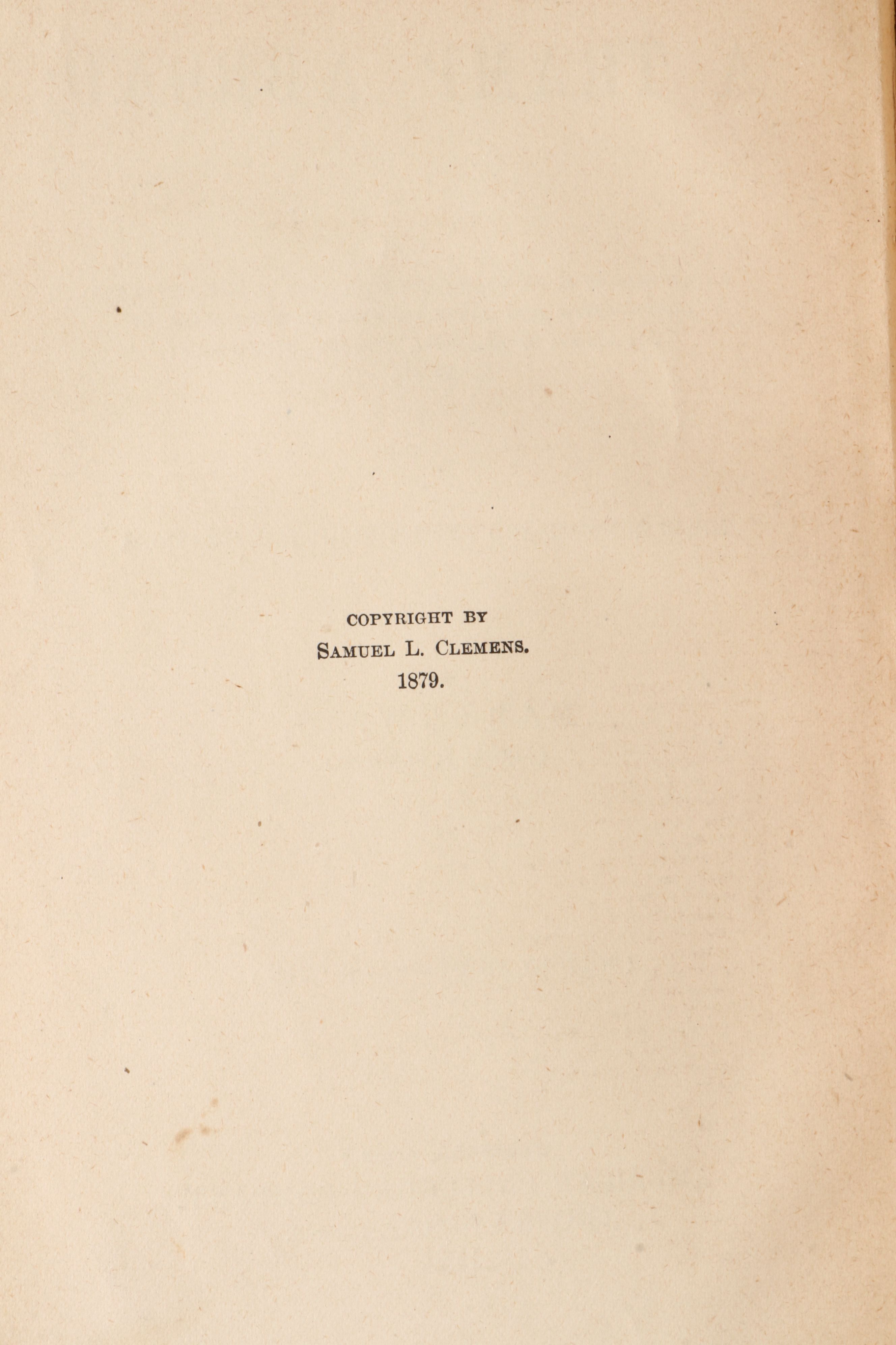 First Edition, Second State "A Tramp Abroad" by Mark Twain, 1880
