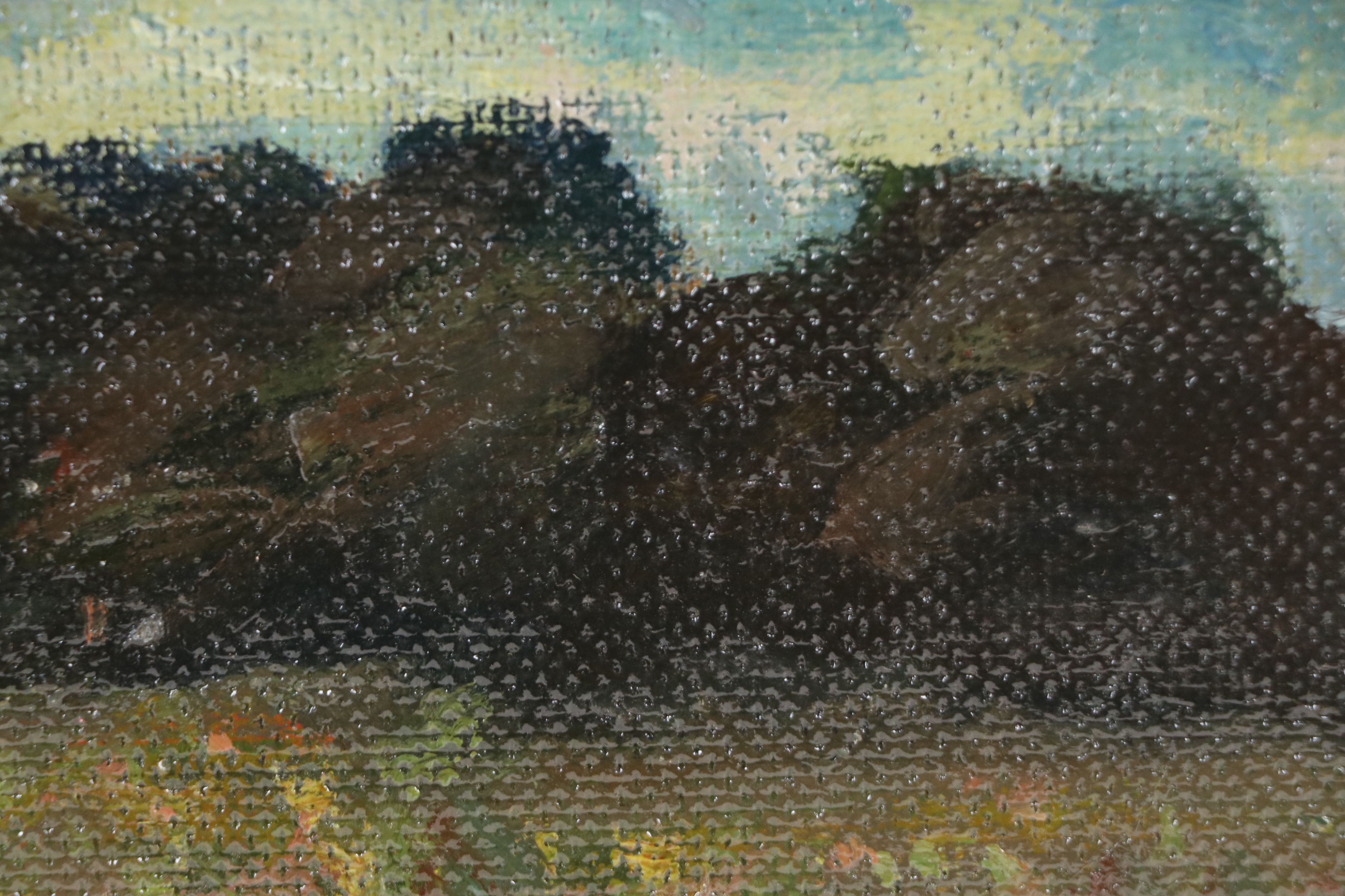 Bernard Lennon Rural Landscape Oil Painting, Mid to Late 20th Century