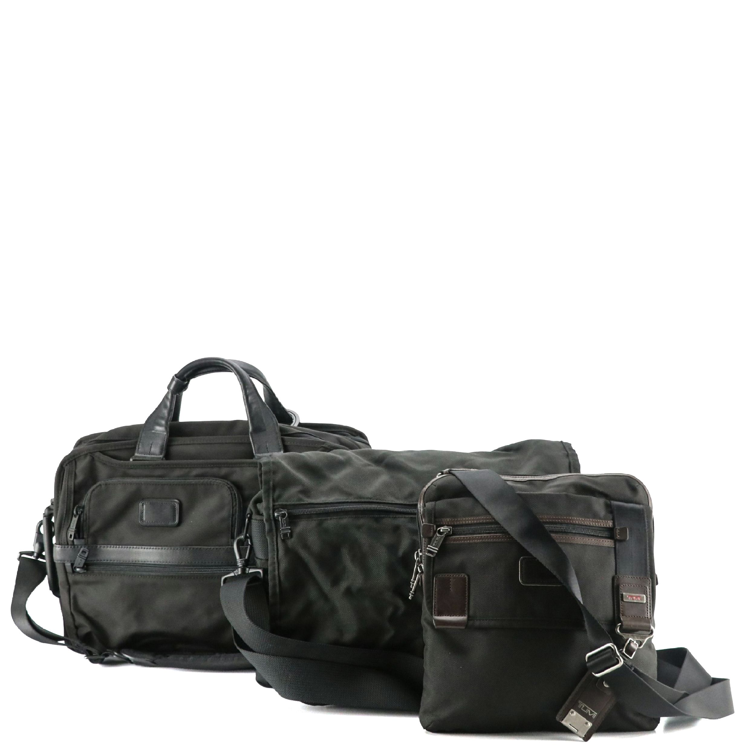 Tumi Two-Way Briefcase, Small Crossbody Bag and Messenger Crossbody Bag
