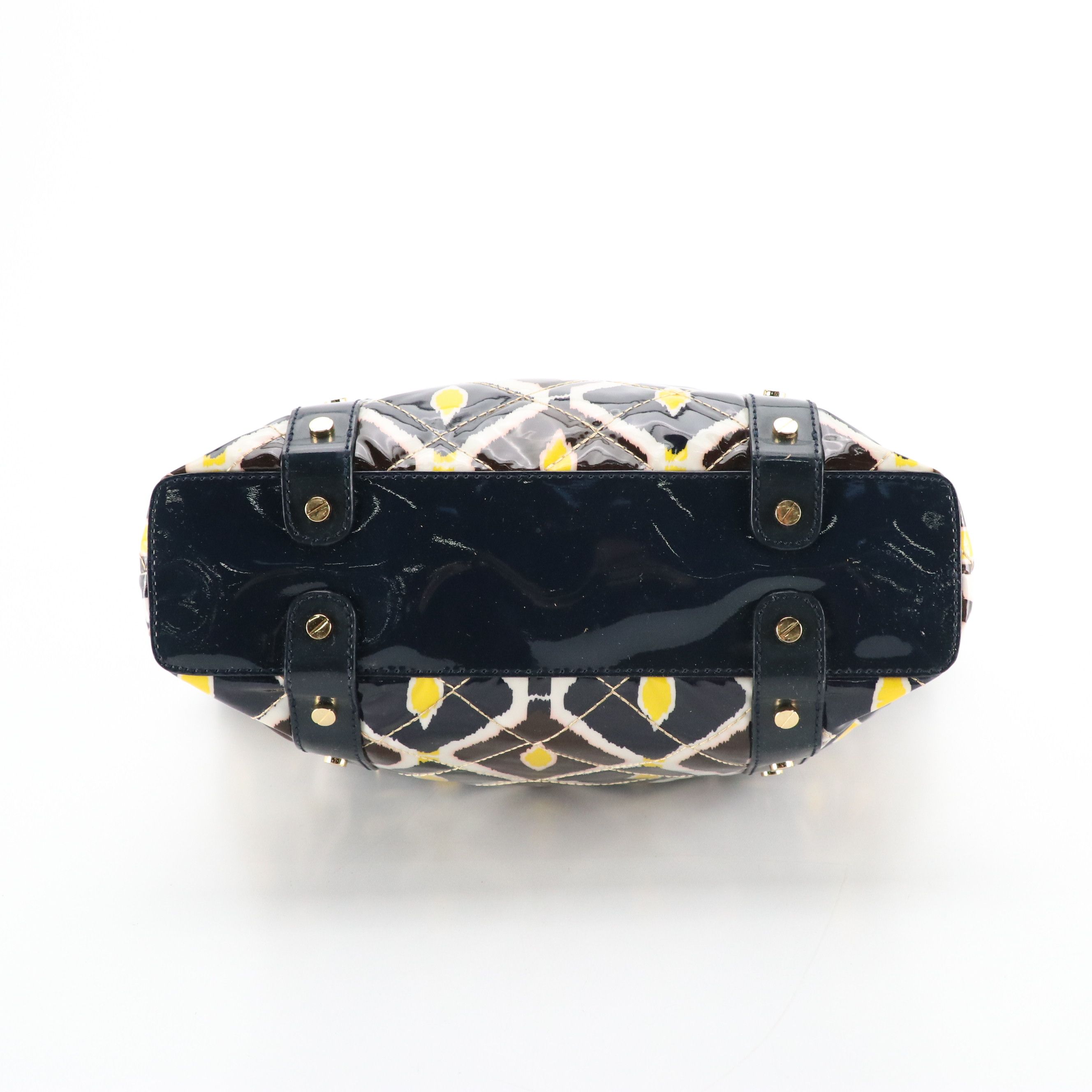 Tory Burch Betty Tote in Patterned Quilted Patent Leather