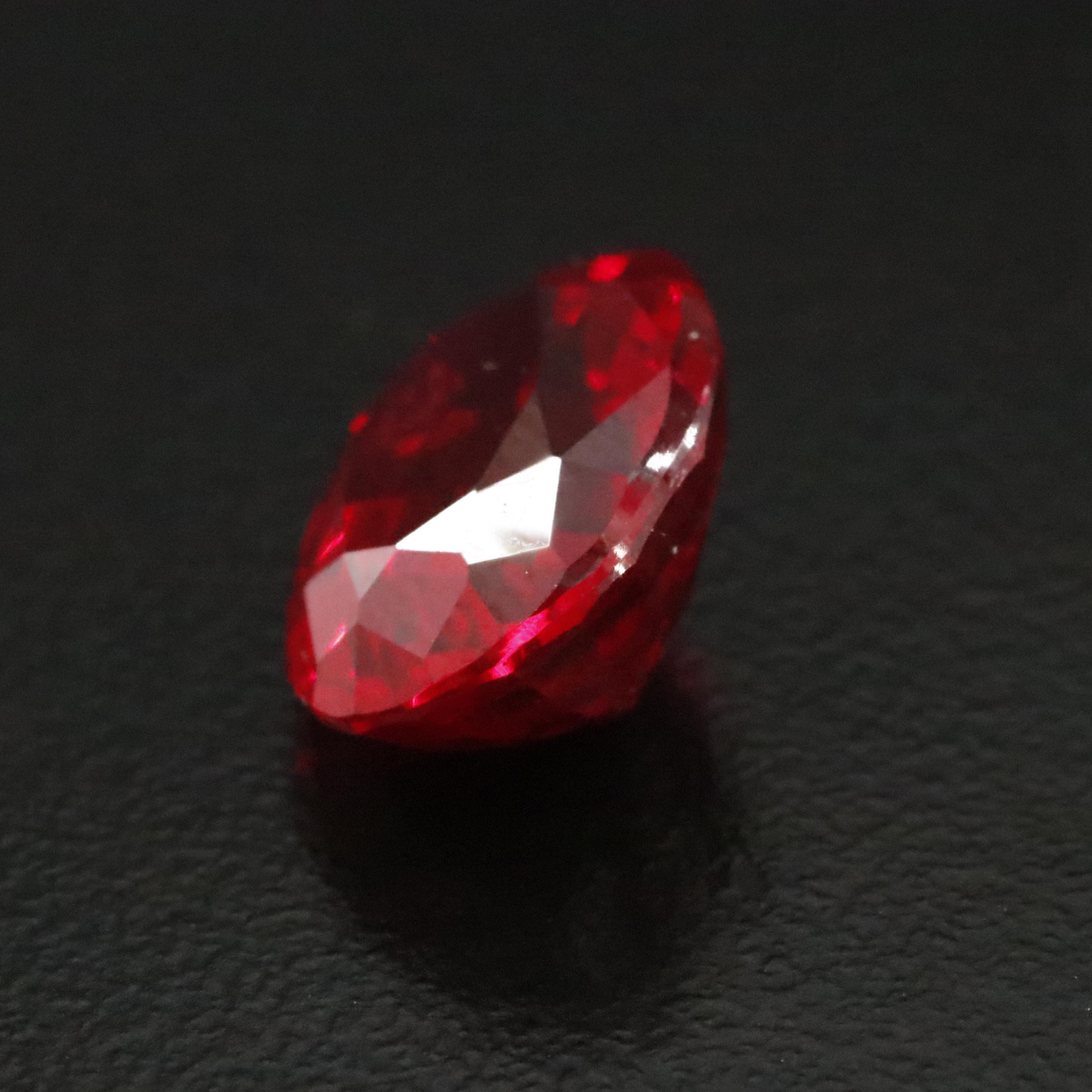 Loose 7.25 CT Lab Grown Ruby