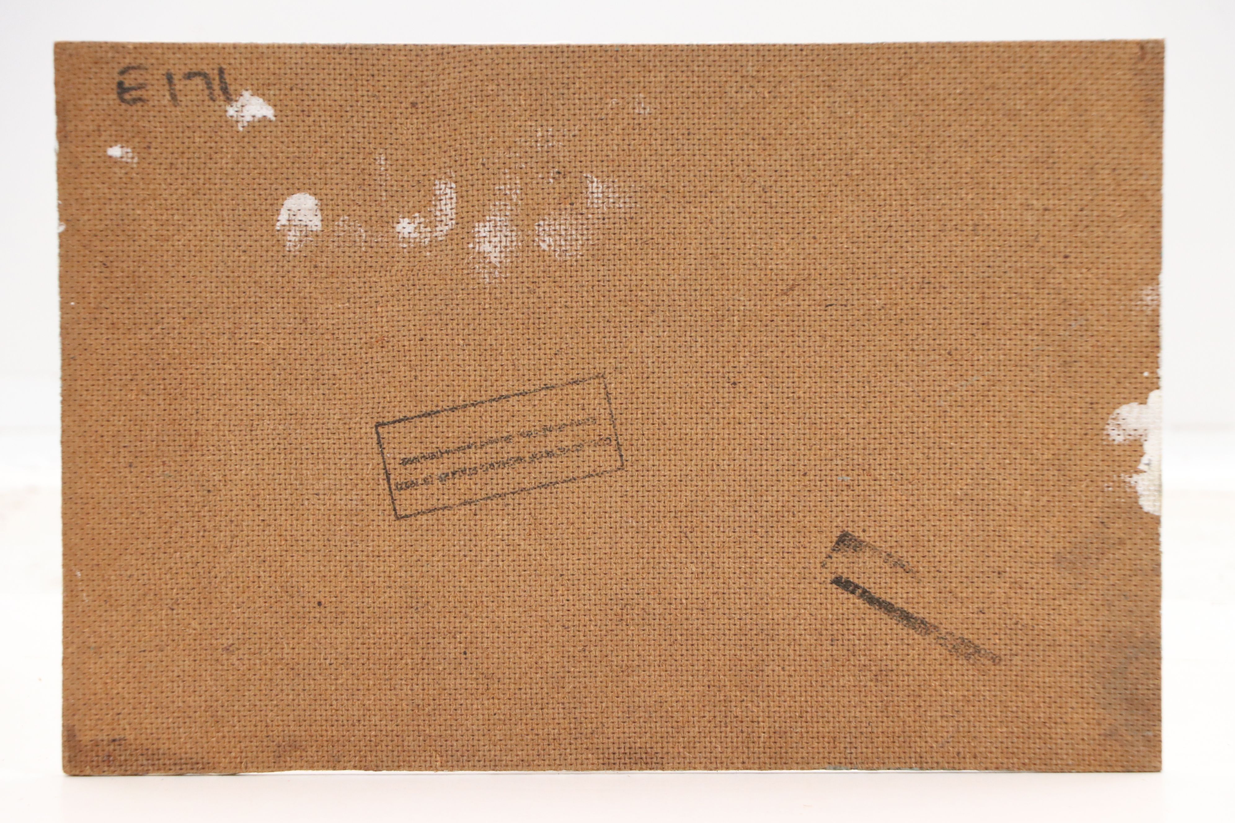 Bernard Lennon Oil Painting Portrait in Coastal Landscape, Mid to Late 20th C.