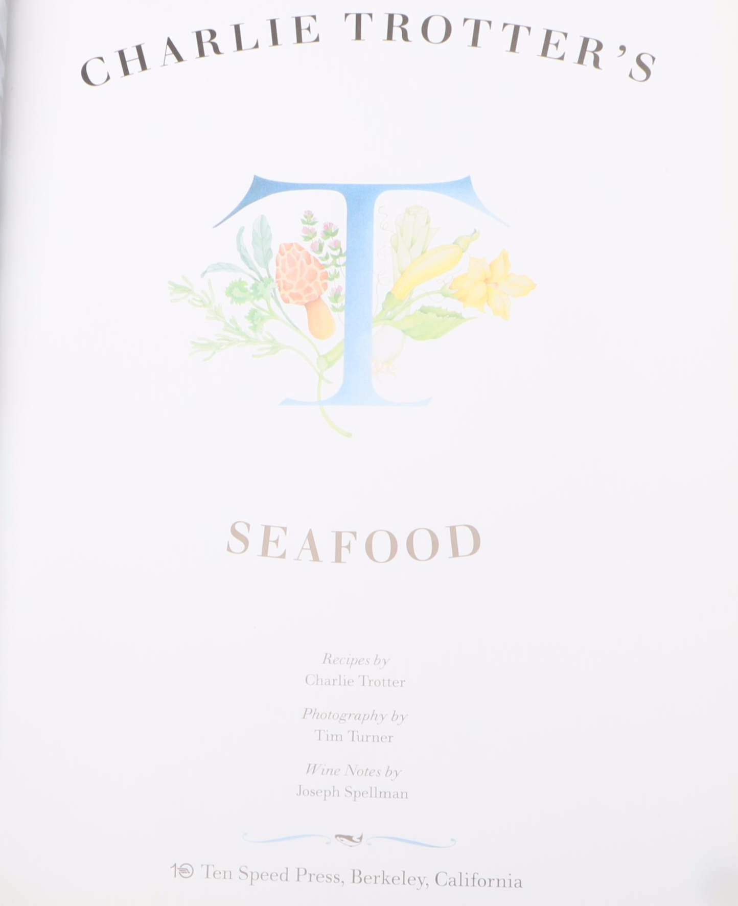 "Charlie Trotter's Vegetables" with More Cookbooks