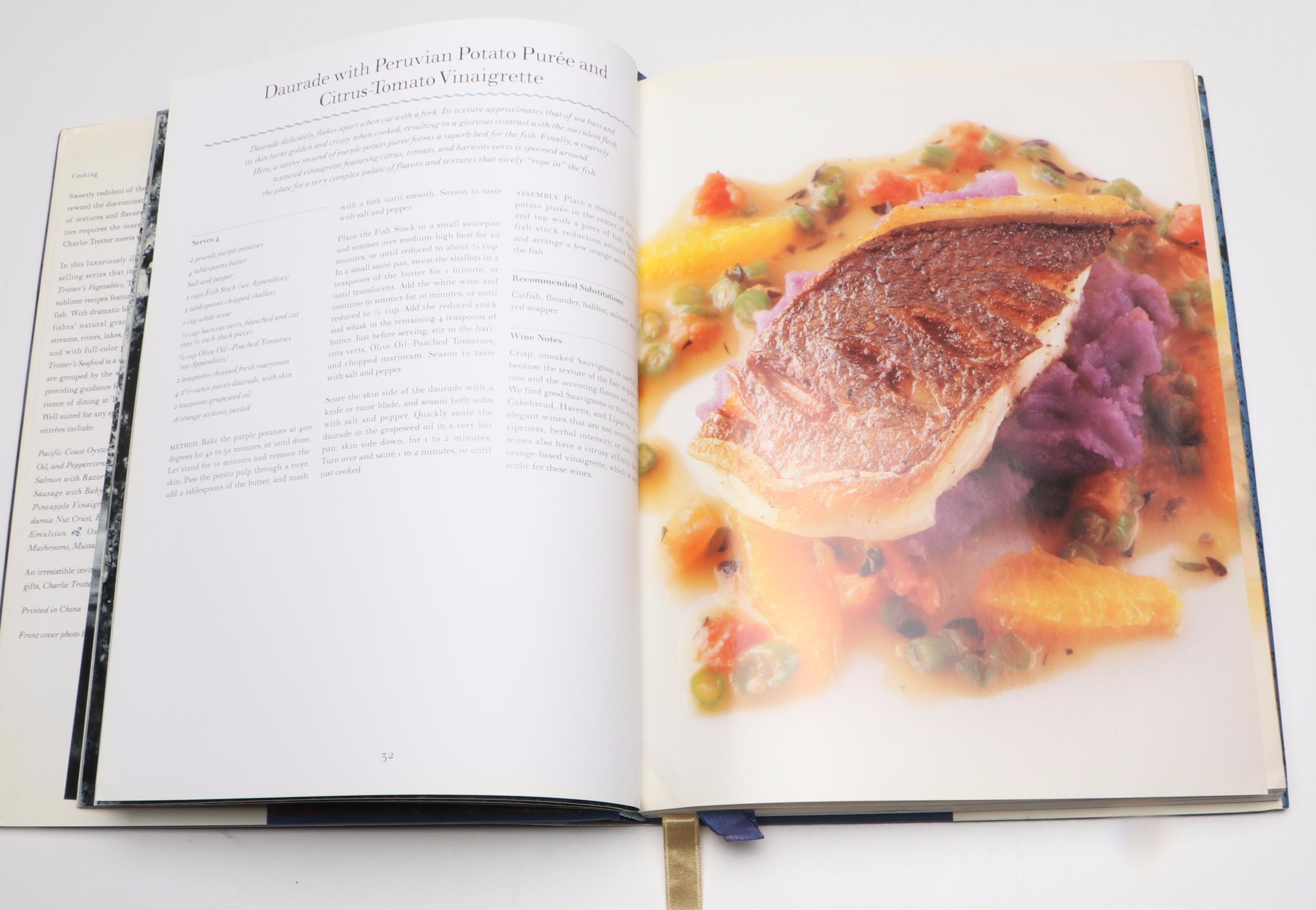 "Charlie Trotter's Vegetables" with More Cookbooks