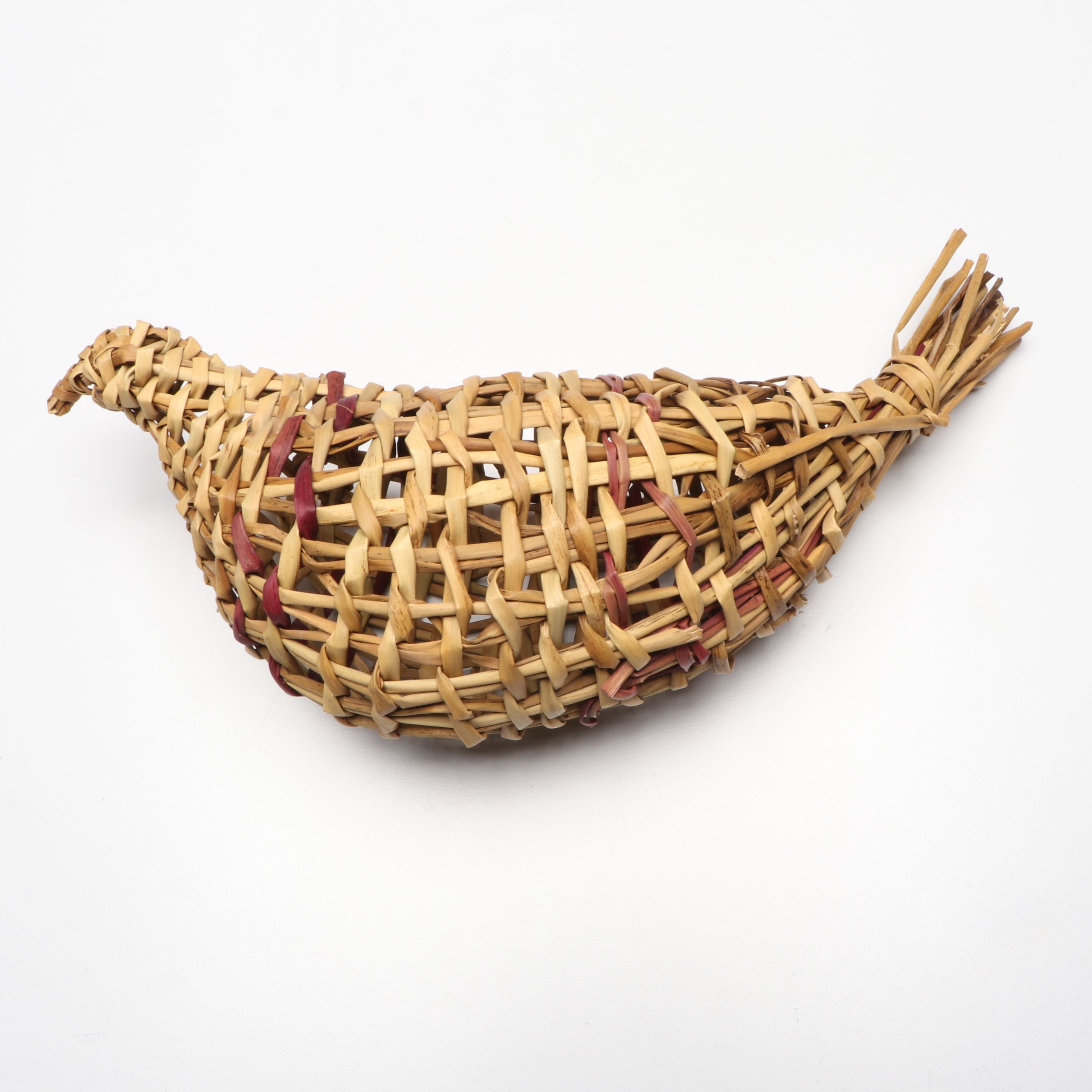 Chilean Chiloé Island Handwoven Birds and Basket