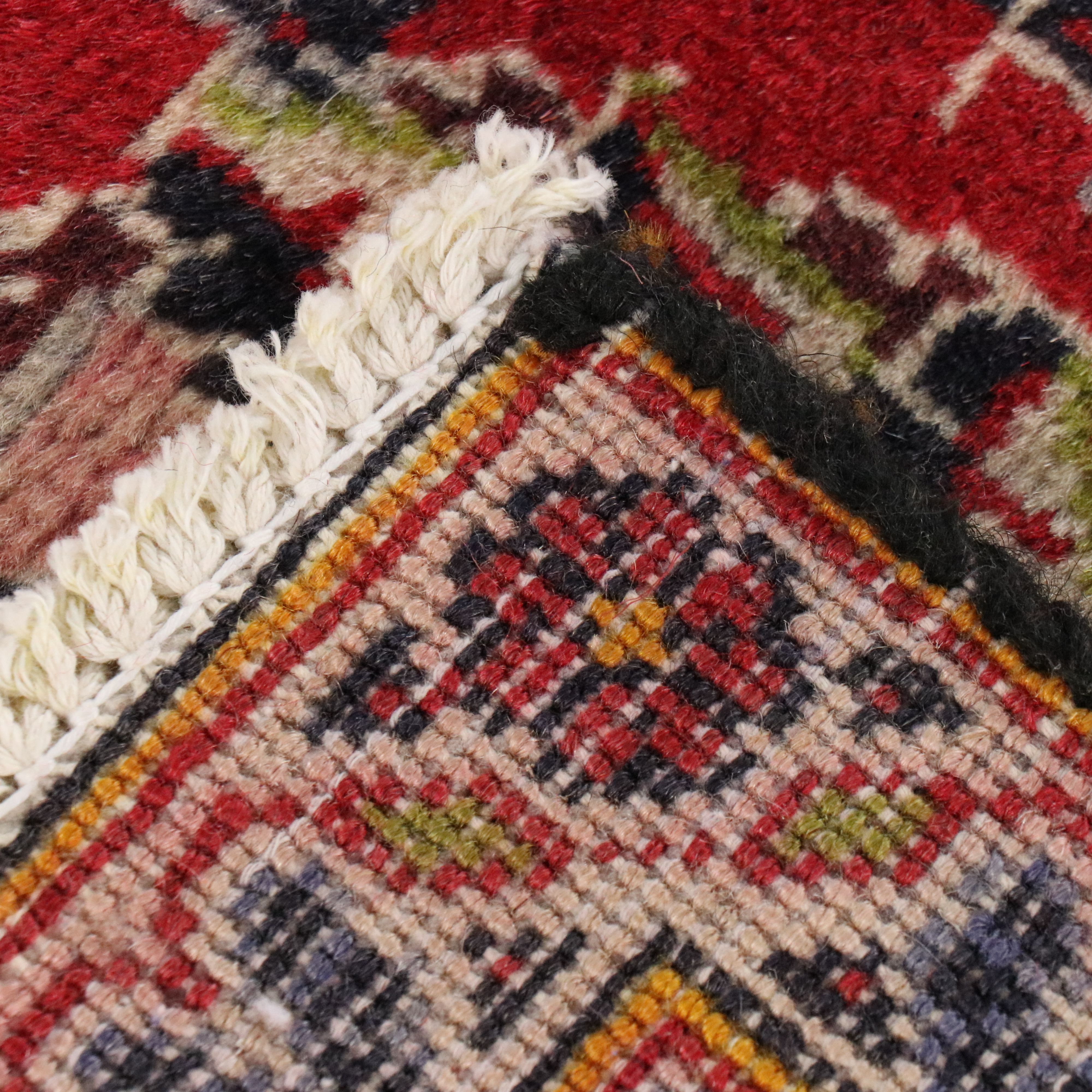 6'2 x 9'8 Hand-Knotted Persian Kashan Area Rug