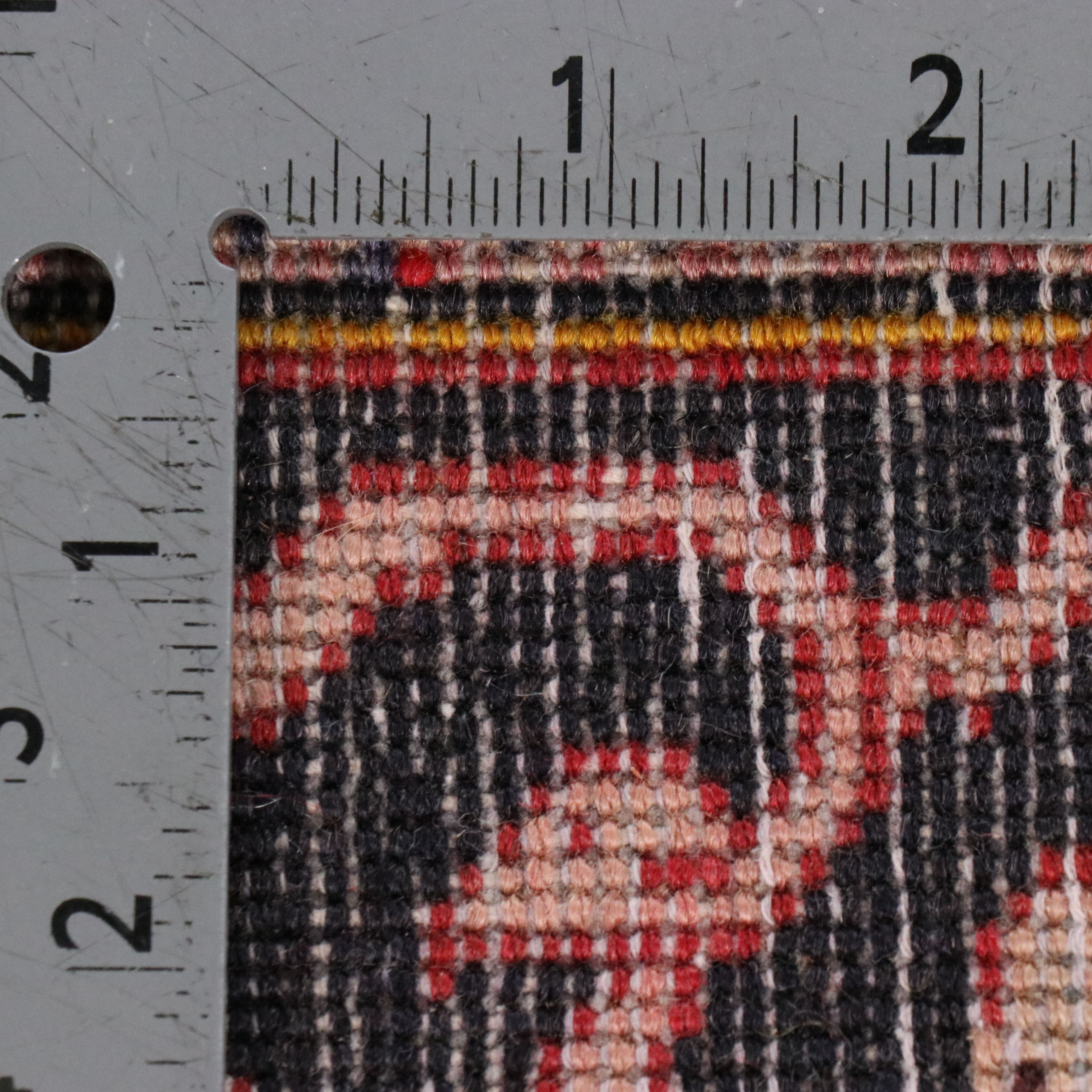 6'2 x 9'8 Hand-Knotted Persian Kashan Area Rug