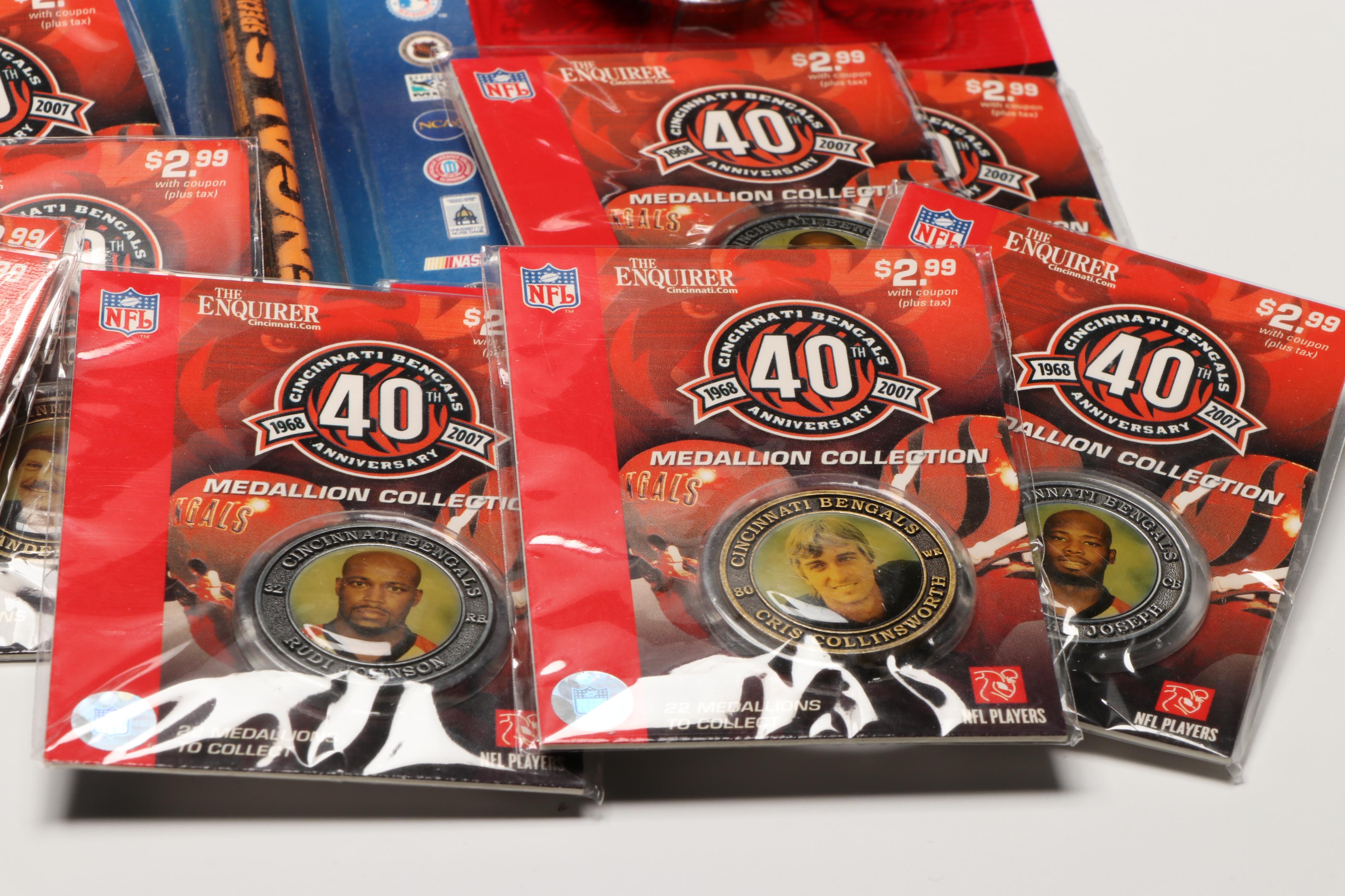 Cincinnati Bengals Diecast Ford Coupe with Calendars and More Team Décor