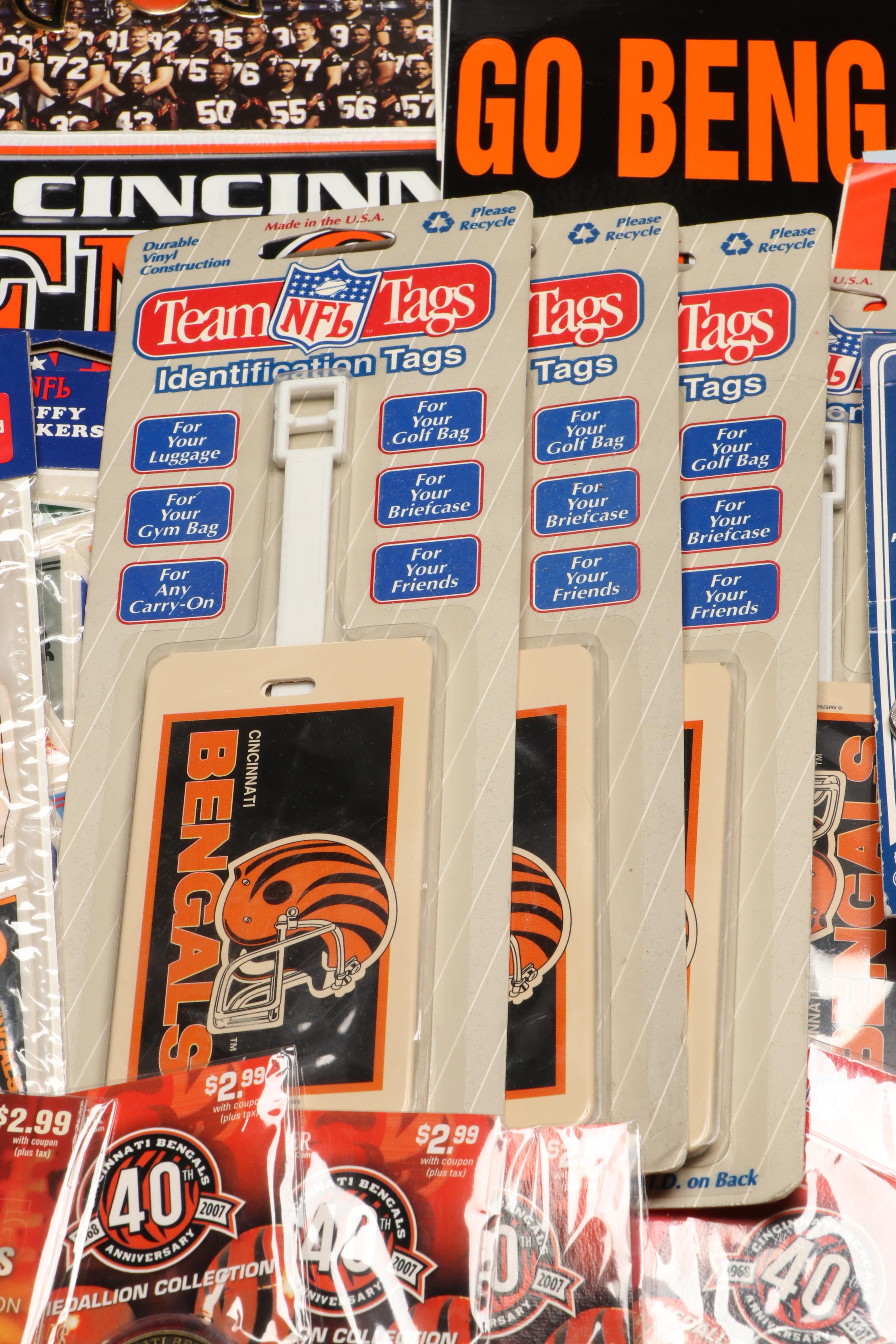 Cincinnati Bengals Diecast Ford Coupe with Calendars and More Team Décor