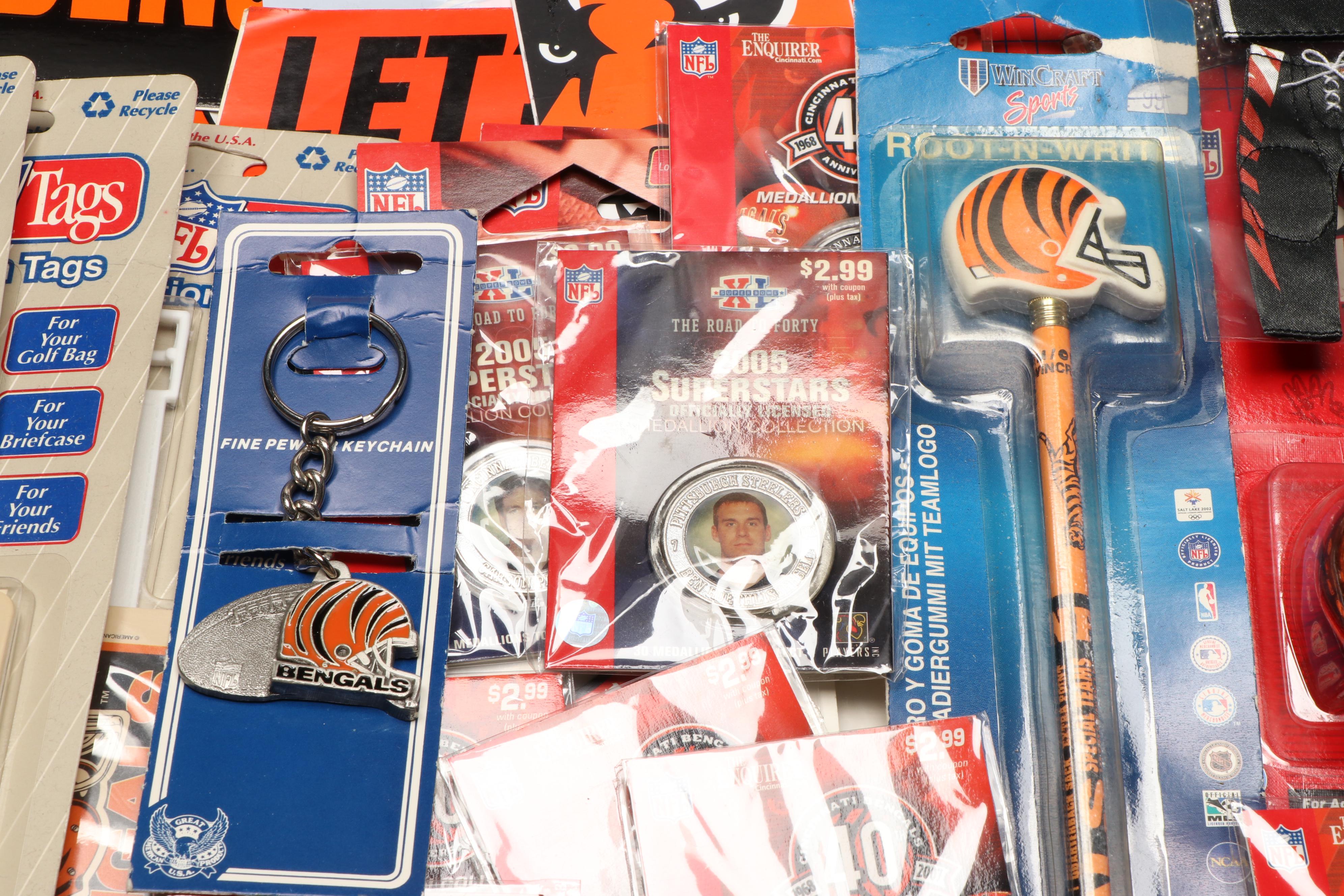 Cincinnati Bengals Diecast Ford Coupe with Calendars and More Team Décor