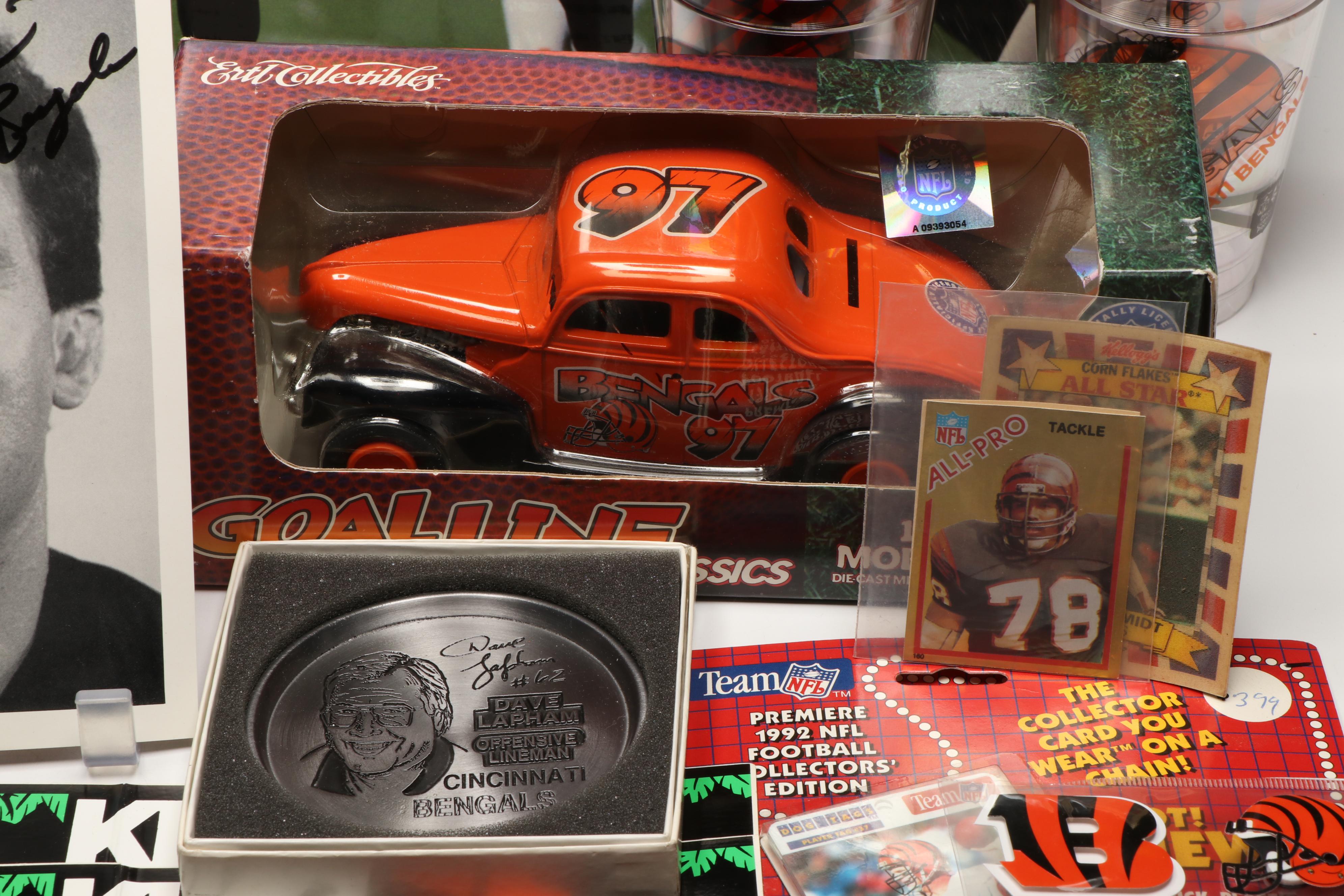 Cincinnati Bengals Diecast Ford Coupe with Calendars and More Team Décor