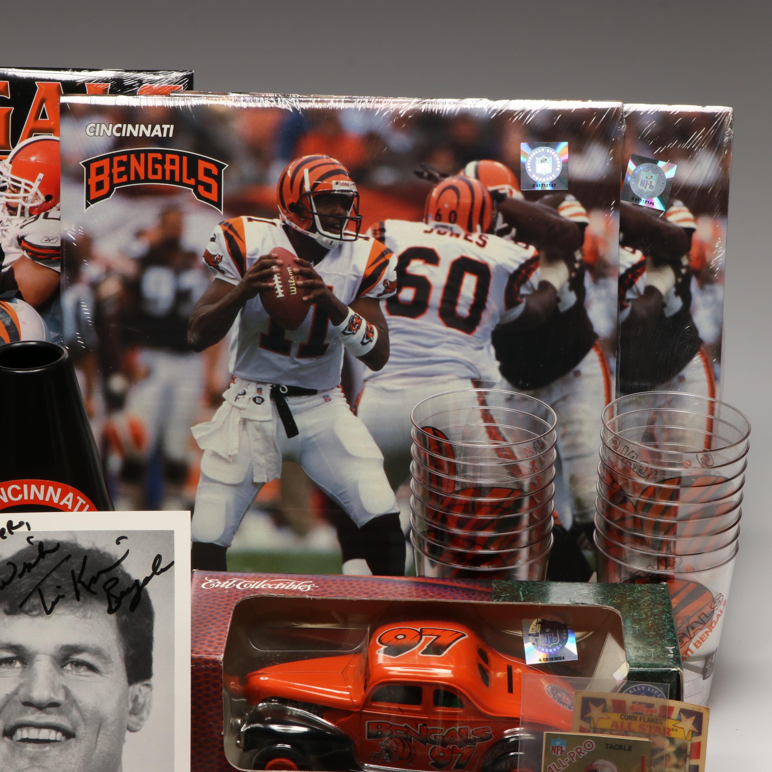 Cincinnati Bengals Diecast Ford Coupe with Calendars and More Team Décor