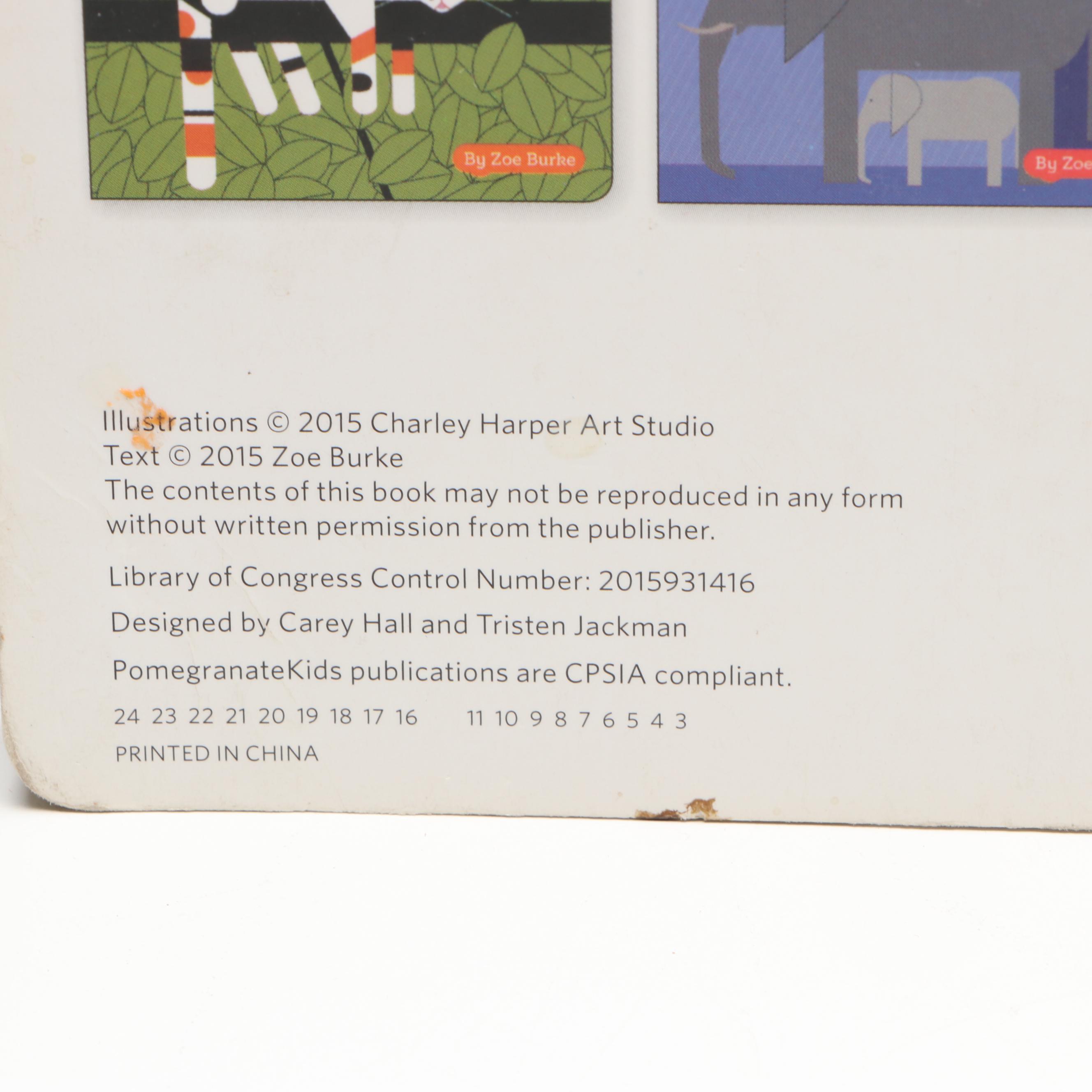 Illustrated "Charley Harper's Count the Birds" by Zoe Burke, 2016