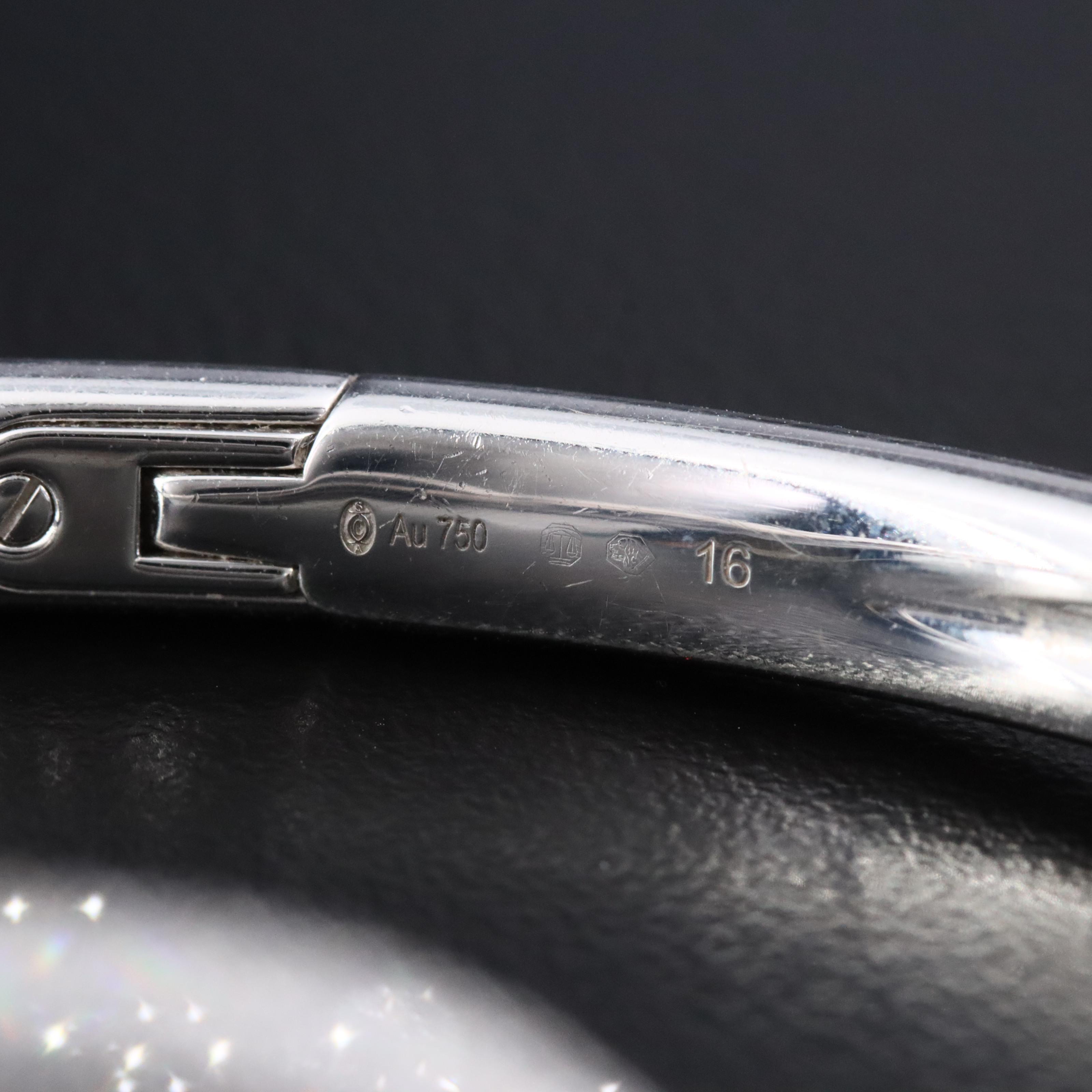 18K Cartier Baignoire Mini Model 5.00 CTW Factory Pavé Diamond Watch