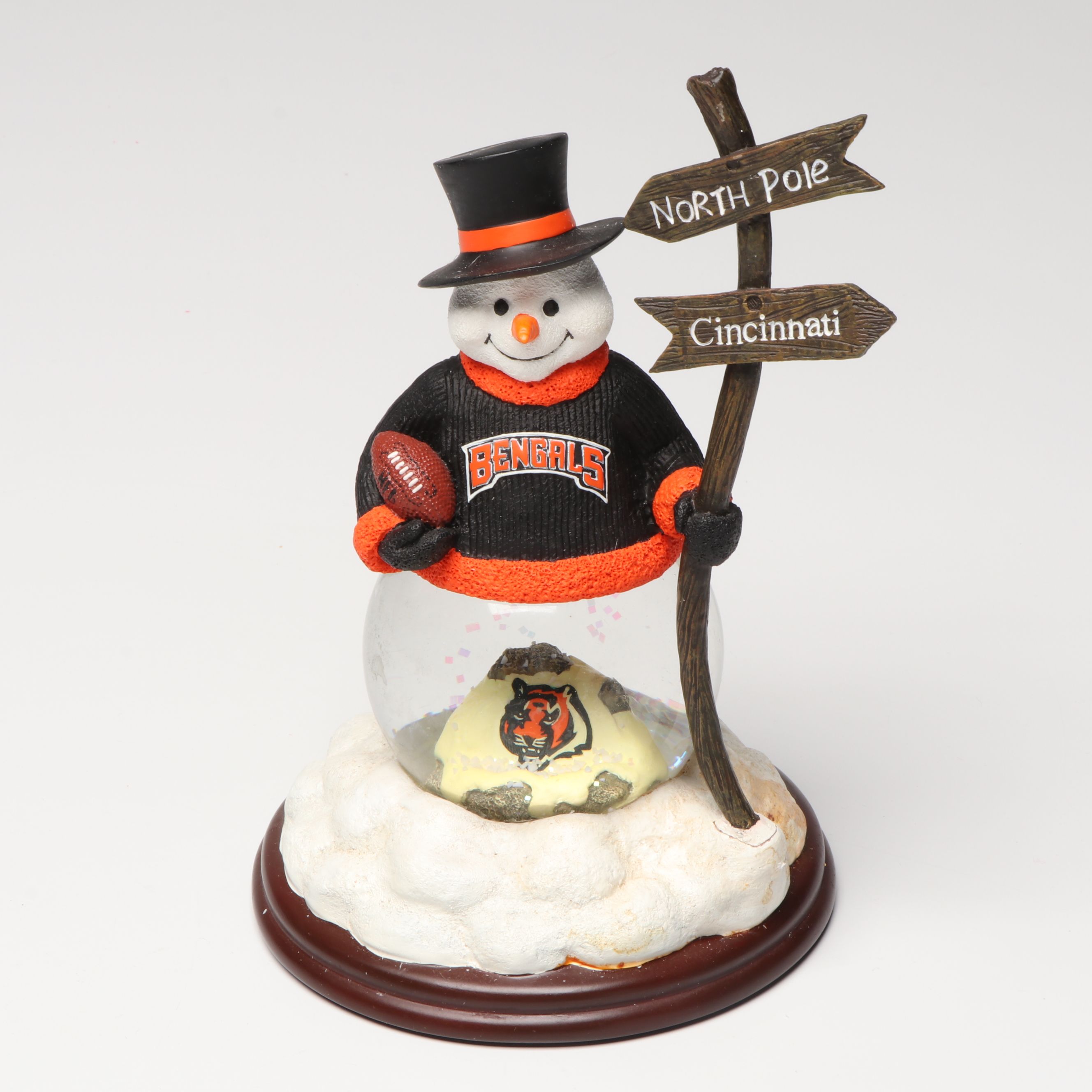 The Danbury Mint and Other Cincinnati Bengals Christmas Ornaments and Décor