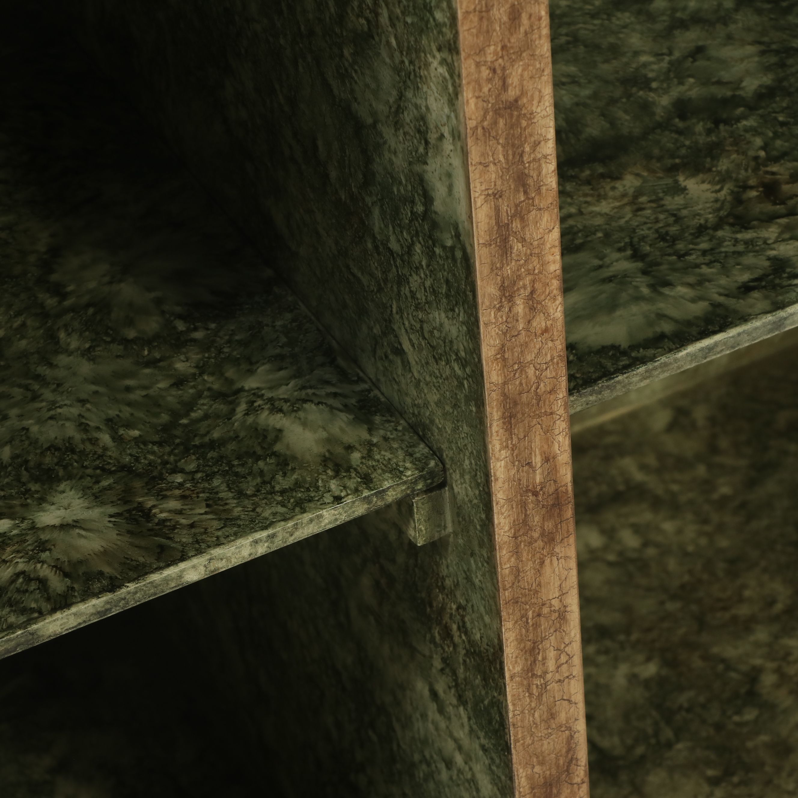 Gustavian Style Paint-Decorated Wooden Glass Front Cabinet, 20th Century