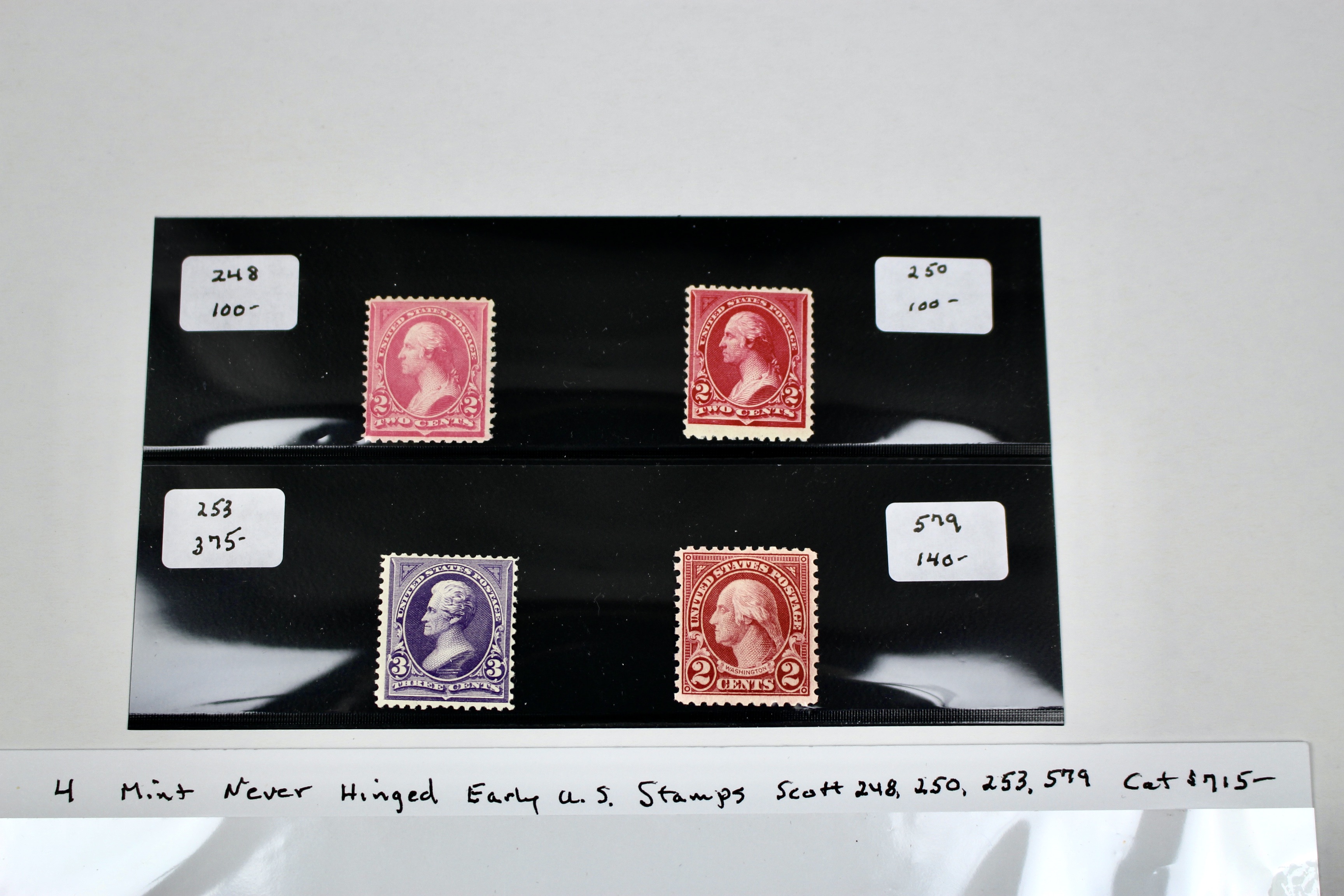 Four MNH Early U.S. Postage Stamps, 1894 to 1923