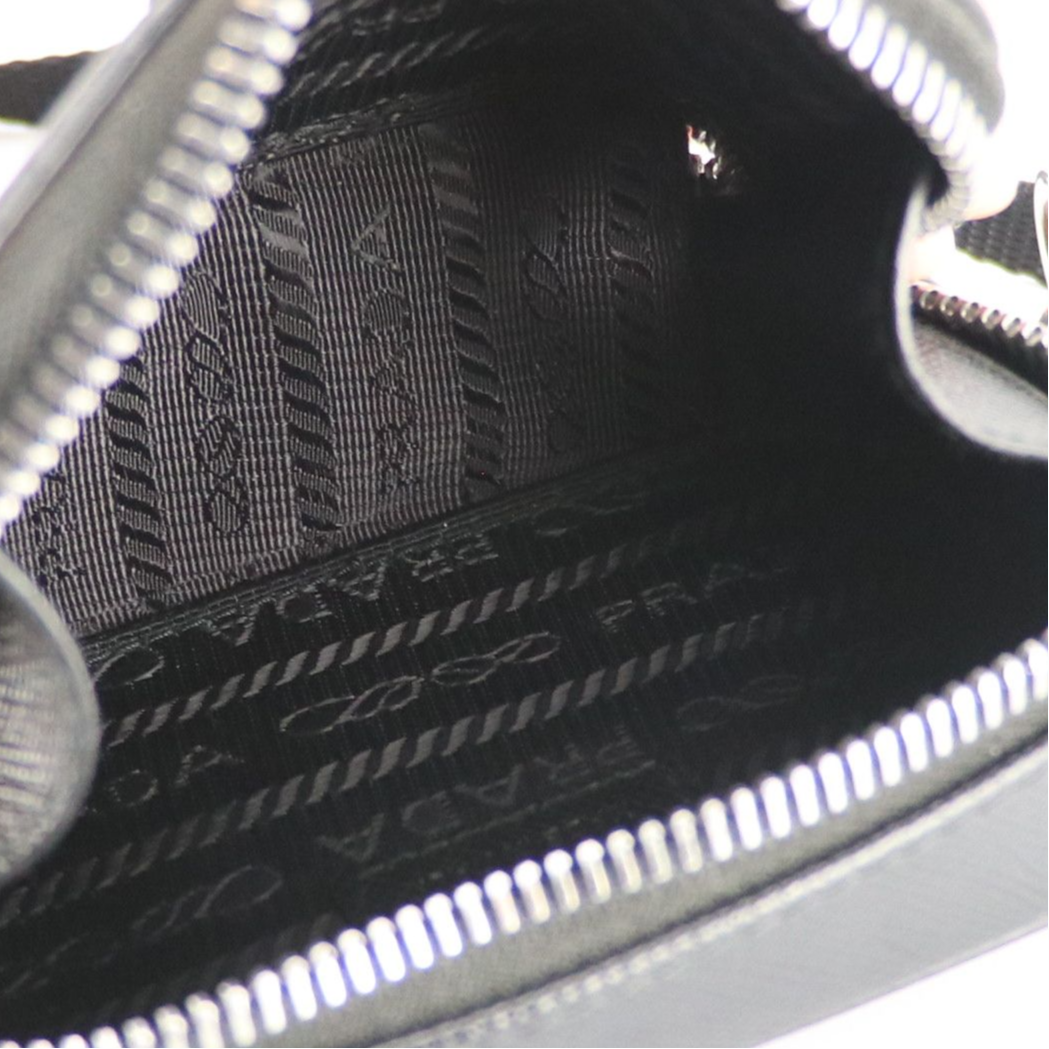 Prada Mini Travel Bag in Black Saffiano Leather