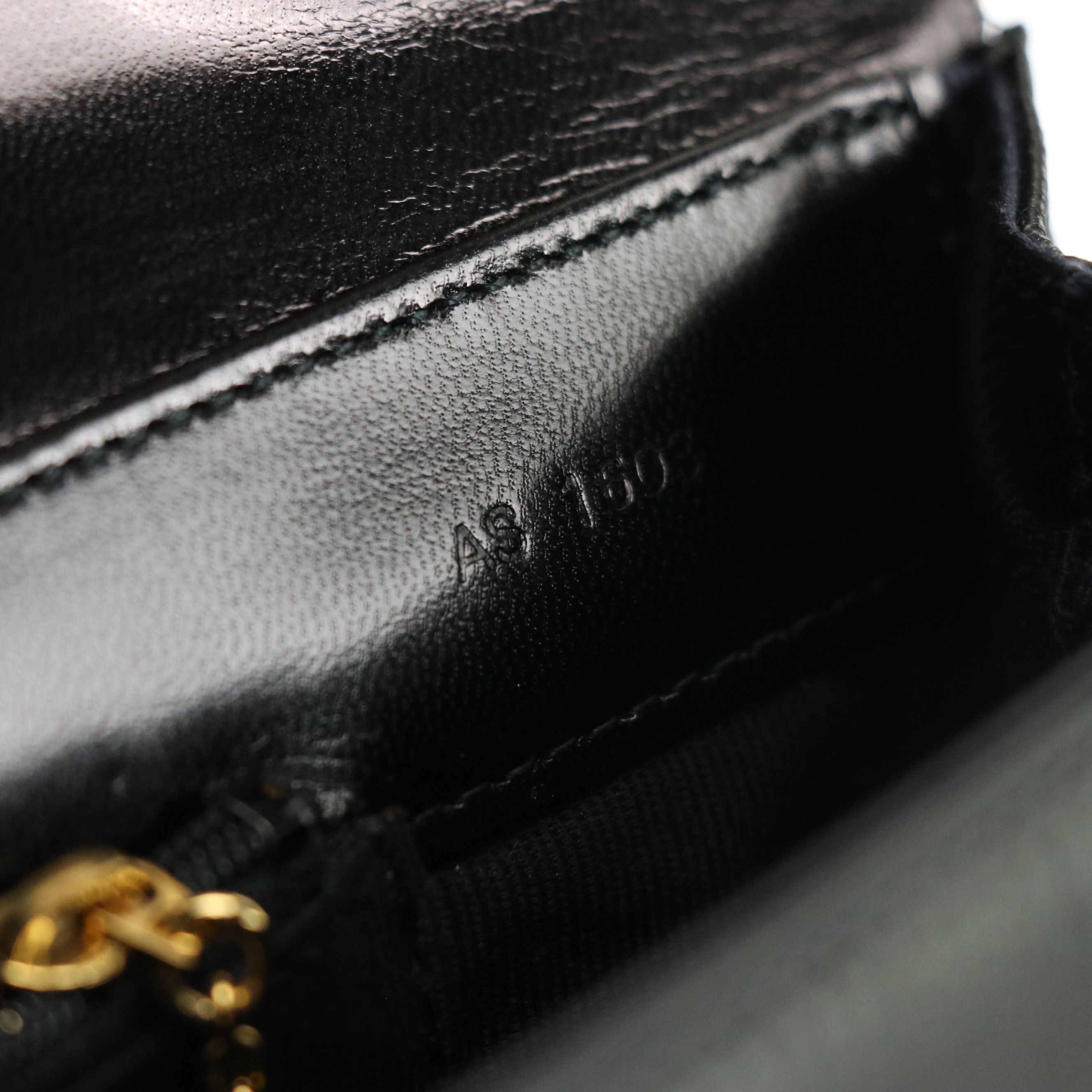 Ginza Kanematsu Vintage Button Embellished Black Satin Evening Clutch, With Box