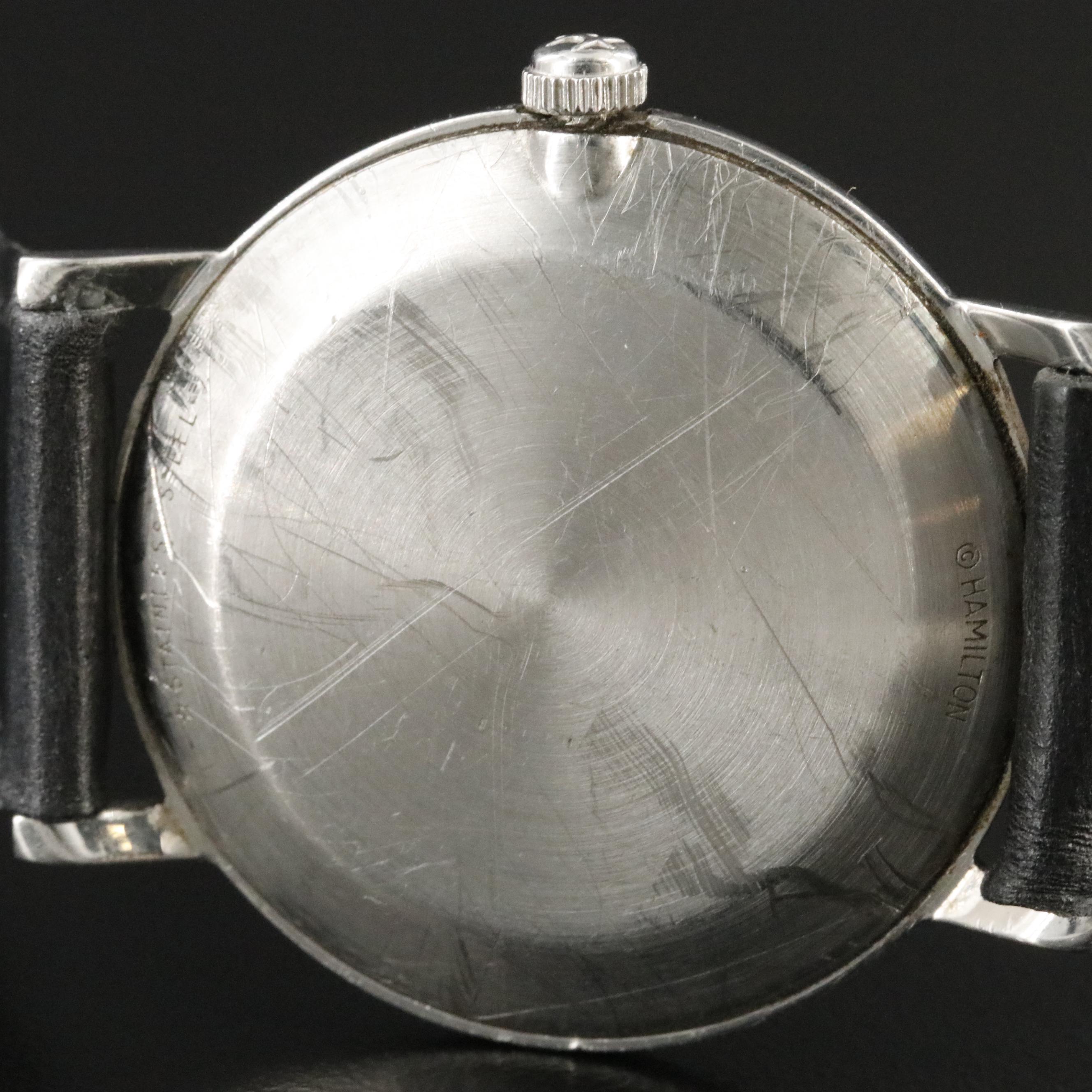 Hamilton Dateline S-575 Stainless Steel Stem Wind Watch