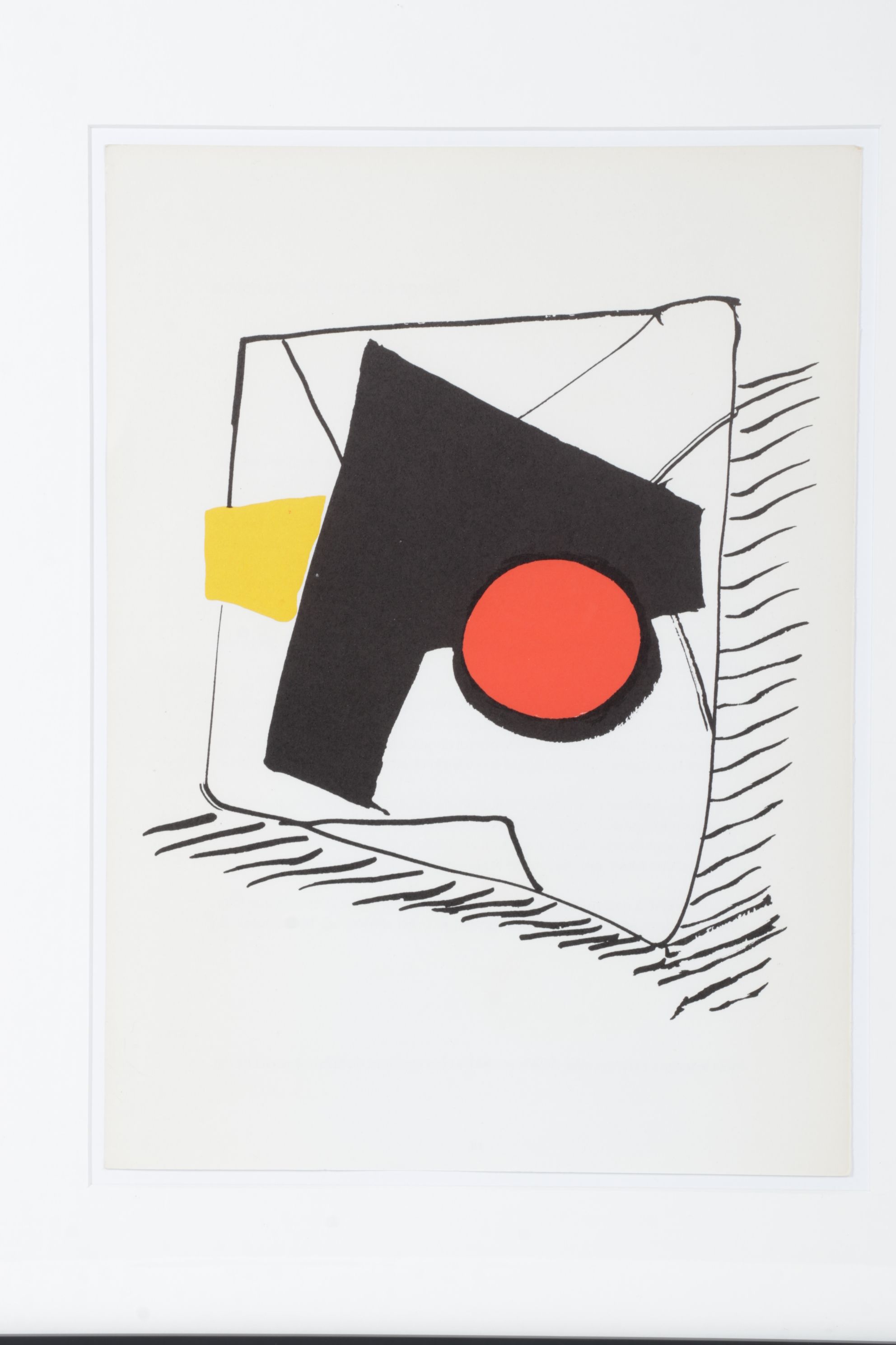 Alexander Calder Abstract Color Lithograph for "Derrière le Miroir," 1976