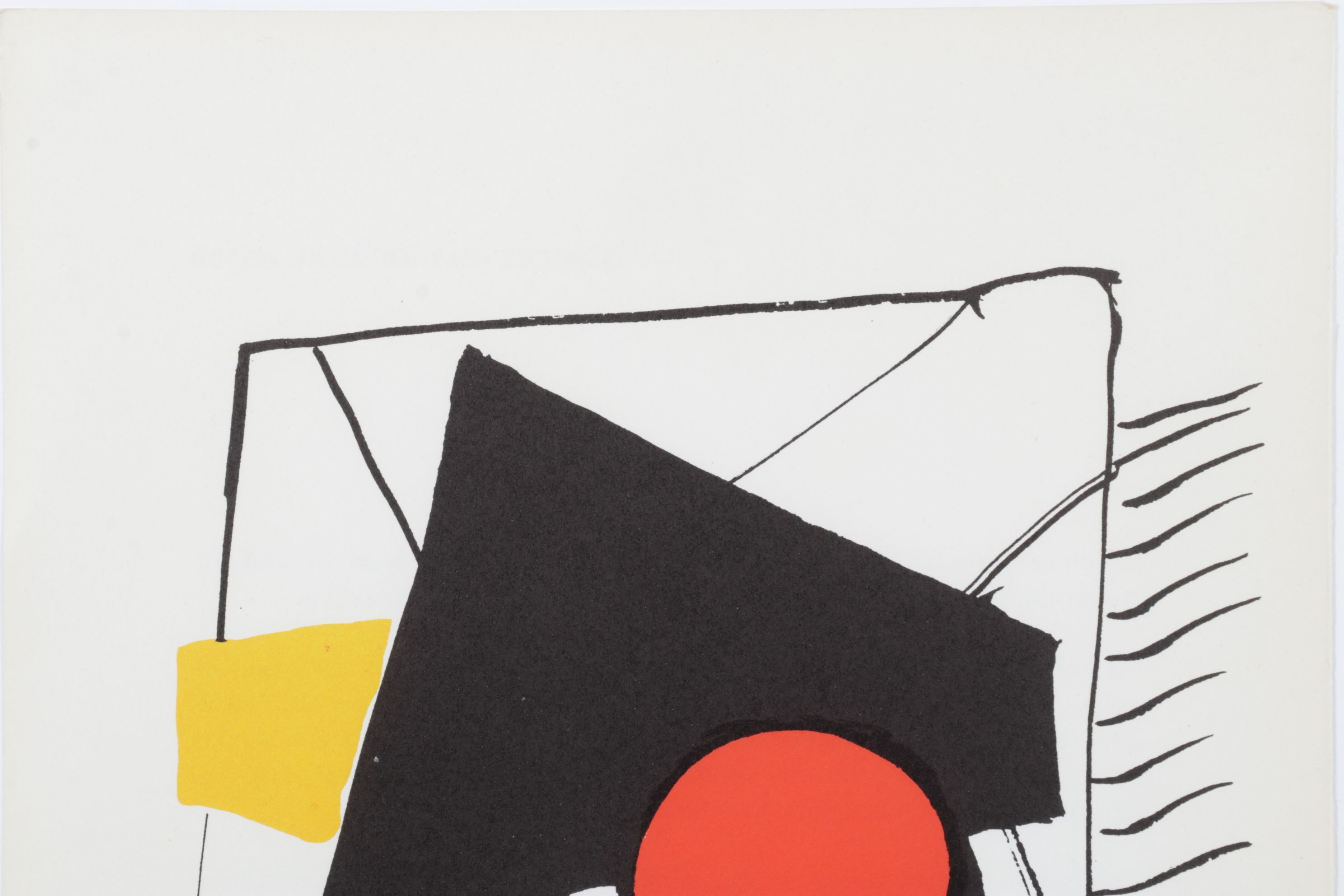 Alexander Calder Abstract Color Lithograph for "Derrière le Miroir," 1976