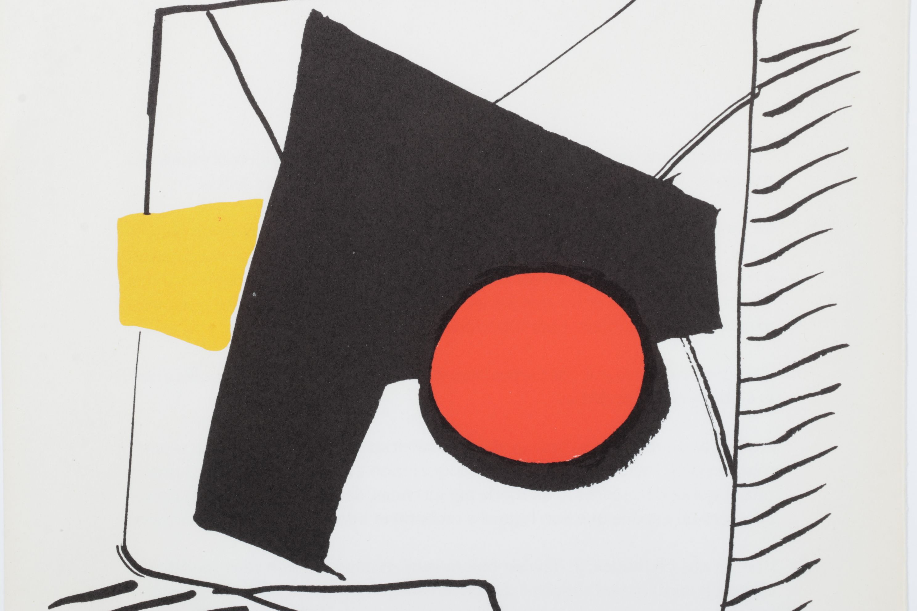 Alexander Calder Abstract Color Lithograph for "Derrière le Miroir," 1976