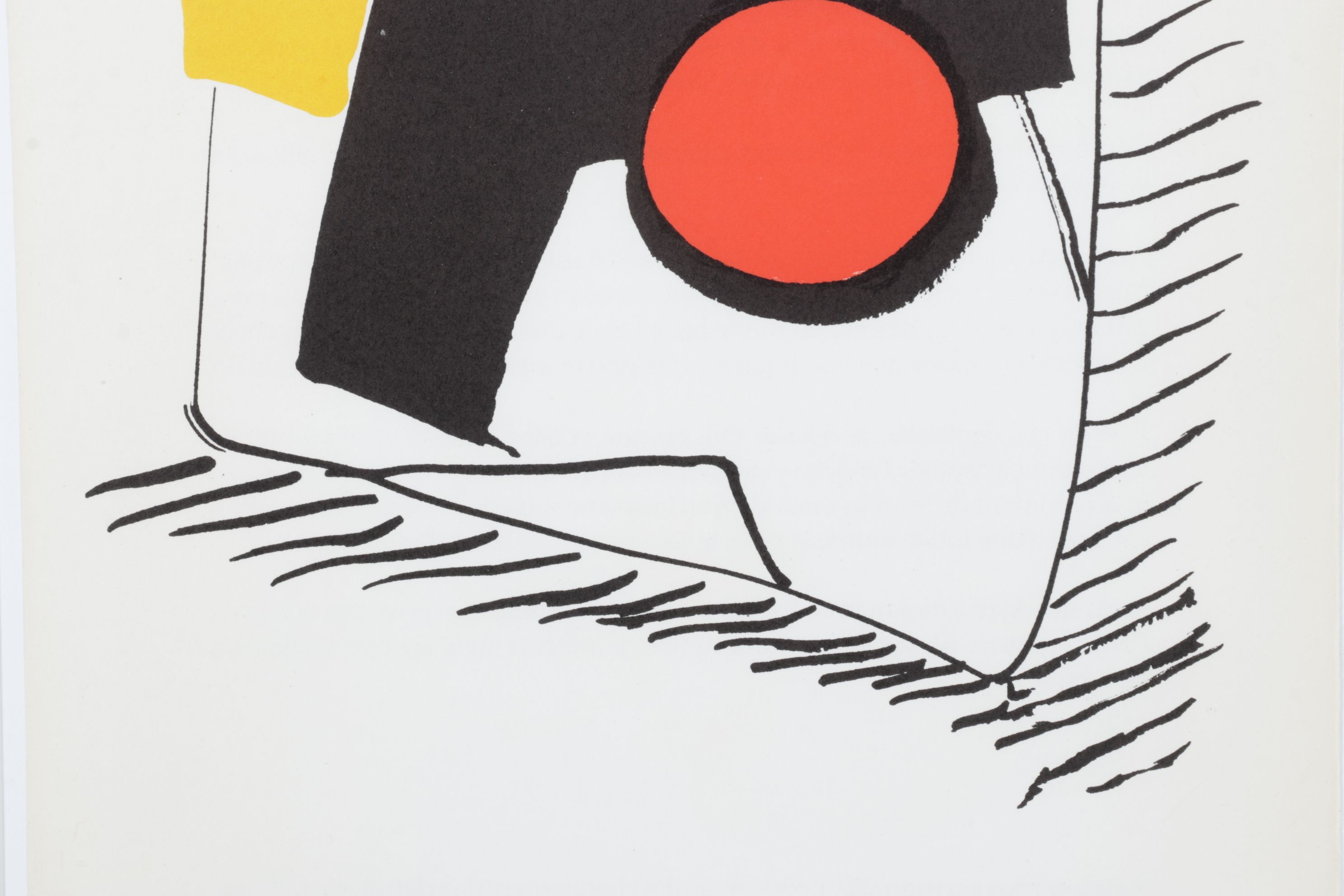Alexander Calder Abstract Color Lithograph for "Derrière le Miroir," 1976
