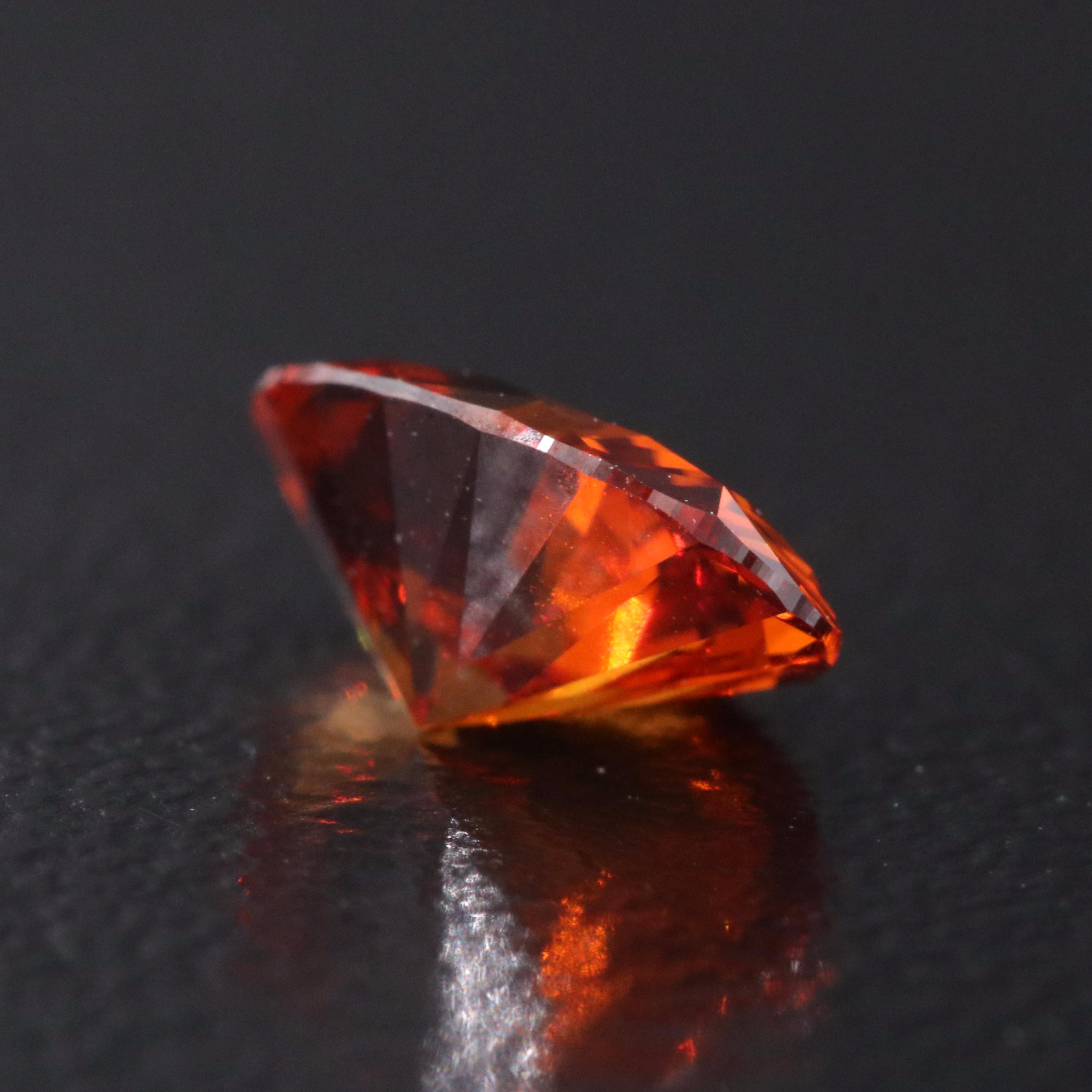 Loose 1.02 CT Lab Grown Fancy Orange Diamond with IGI Report
