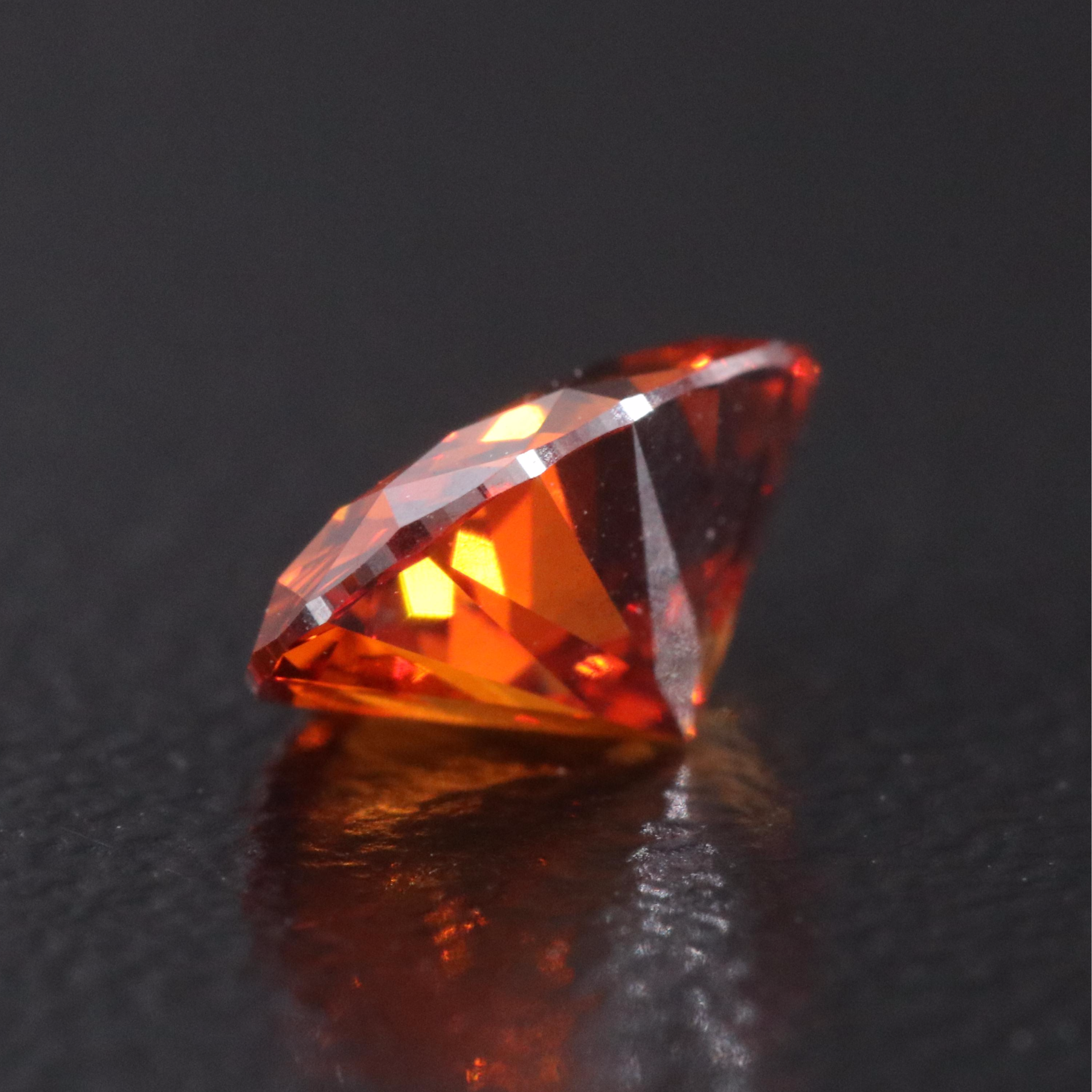 Loose 1.02 CT Lab Grown Fancy Orange Diamond with IGI Report