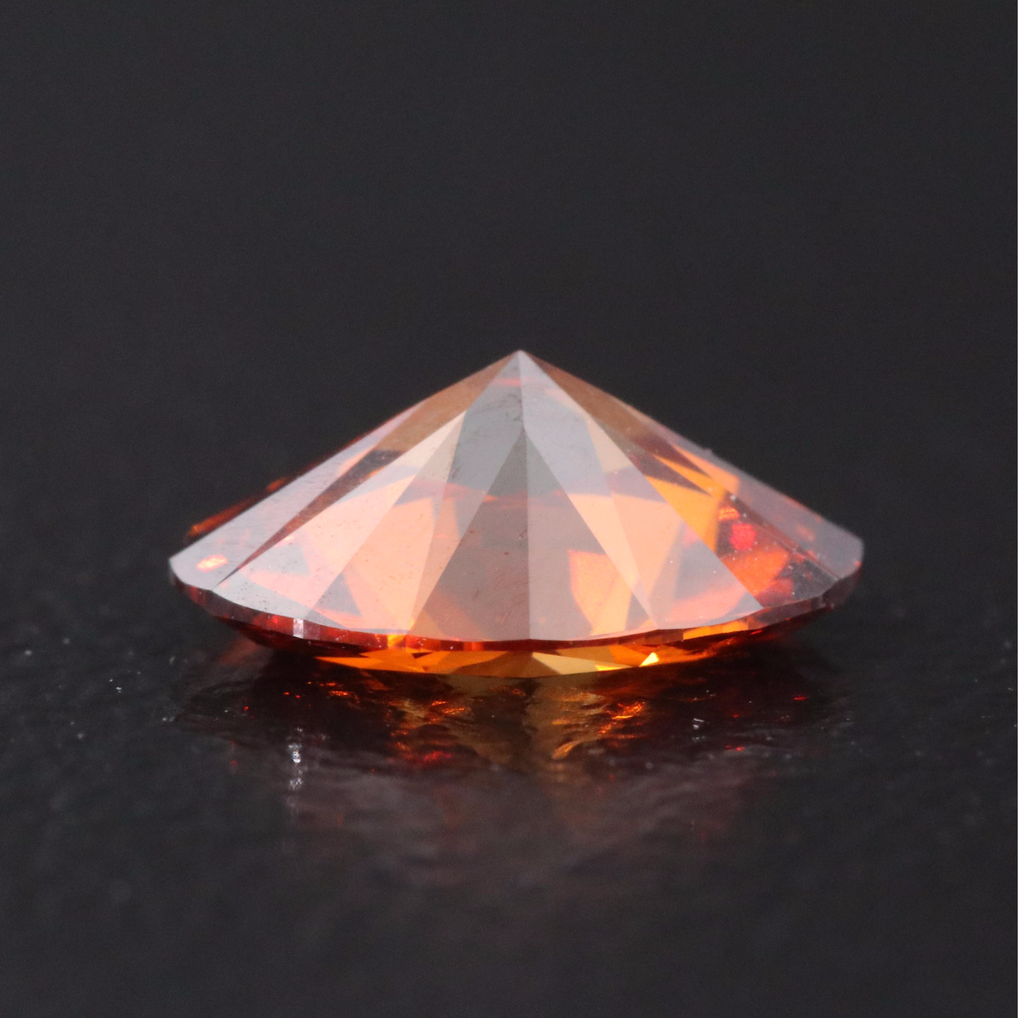 Loose 1.02 CT Lab Grown Fancy Orange Diamond with IGI Report