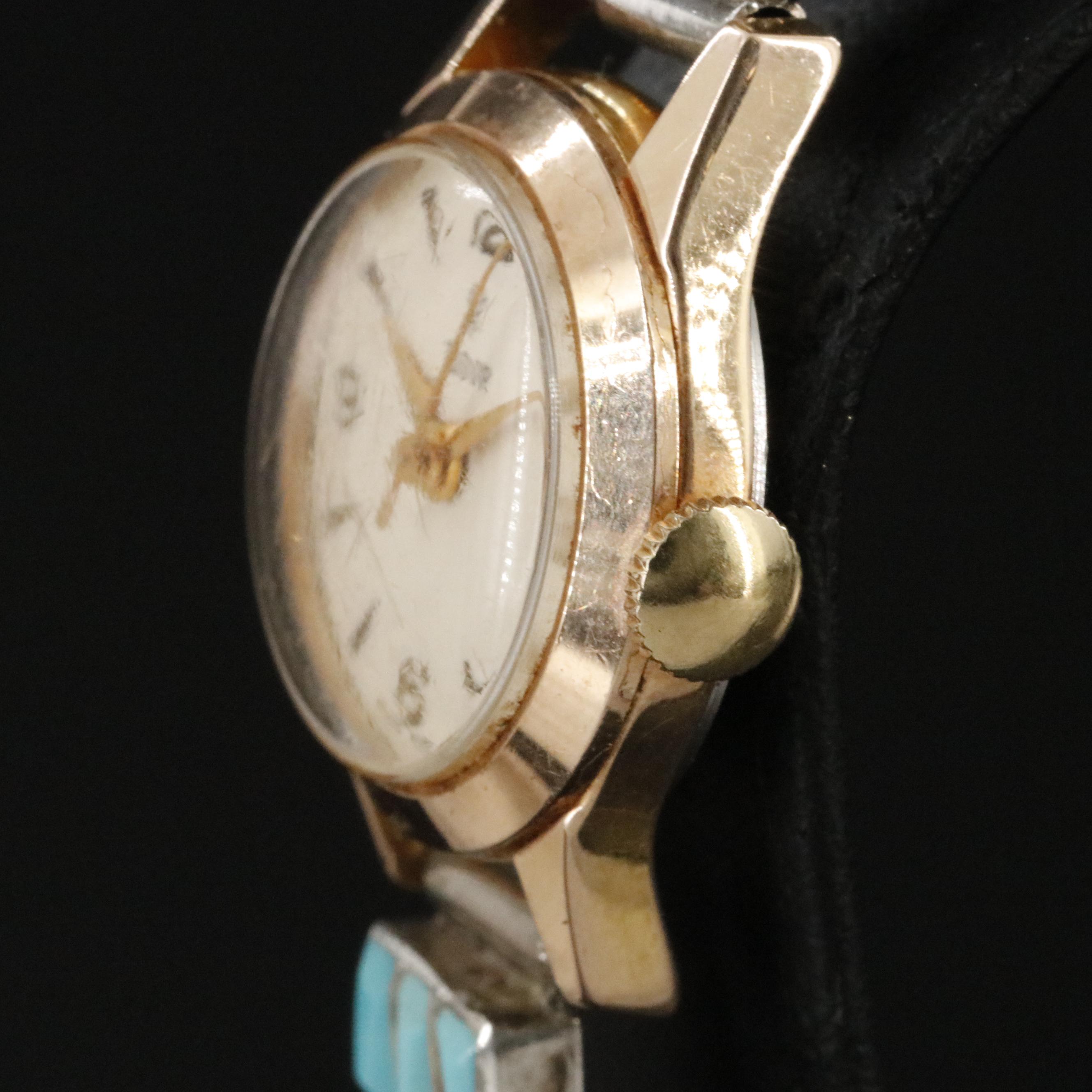 Vintage Tudor Watch Set in Turquoise Band