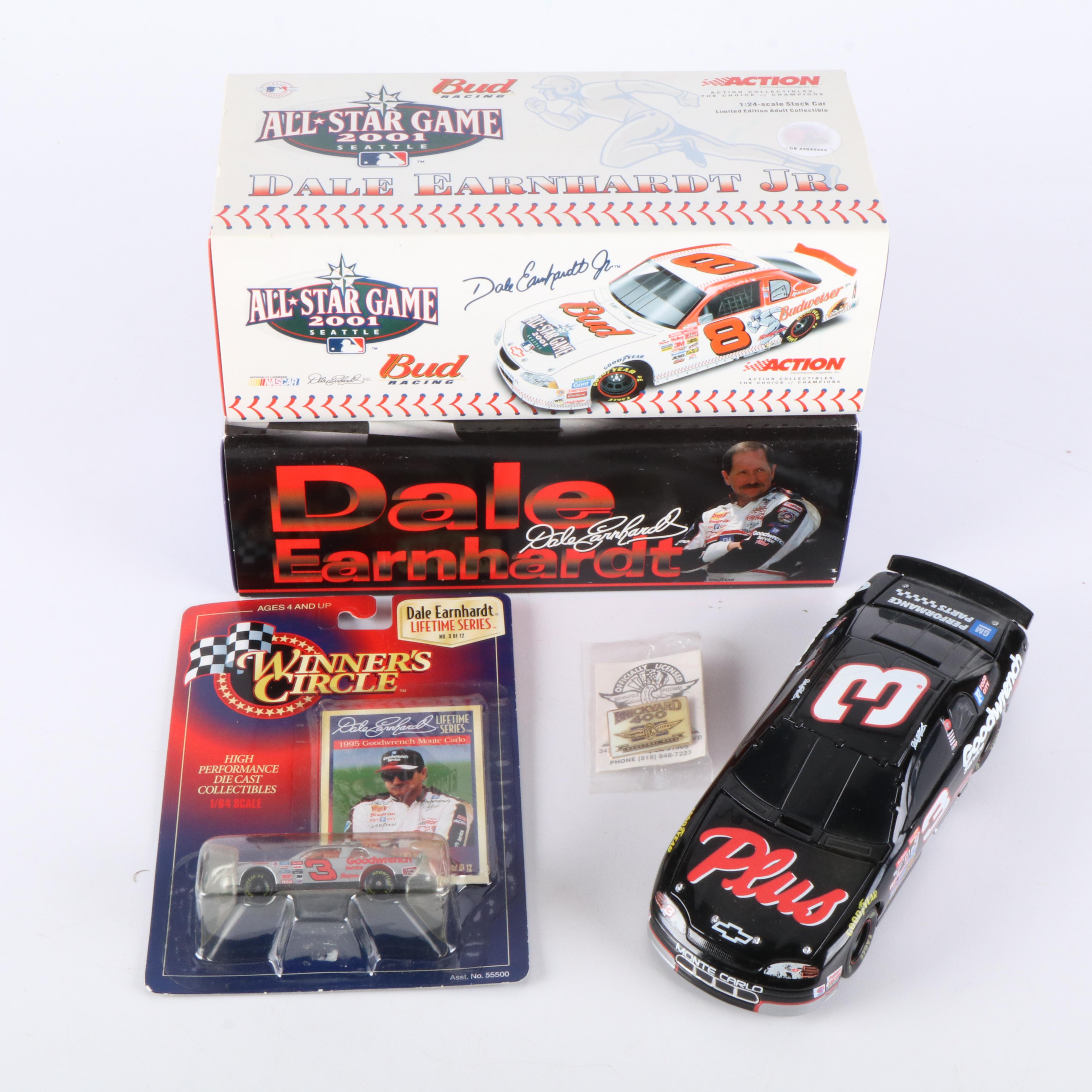 Dale Earnhardt Sr. and Dale Earnhardt Jr. Replica Die-Cast Cars with More