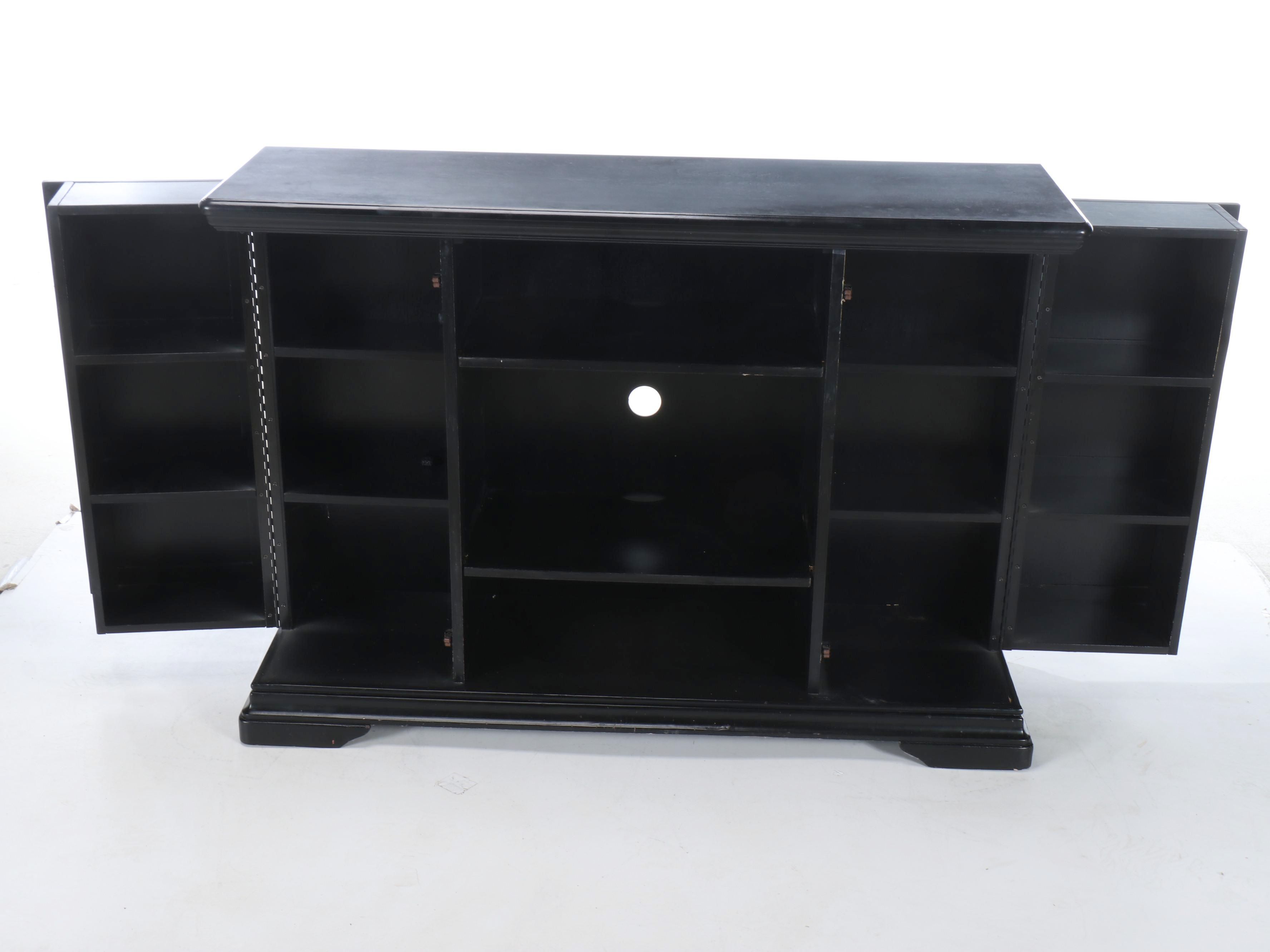 Coaster Fine Furniture Contemporary Black Media Console