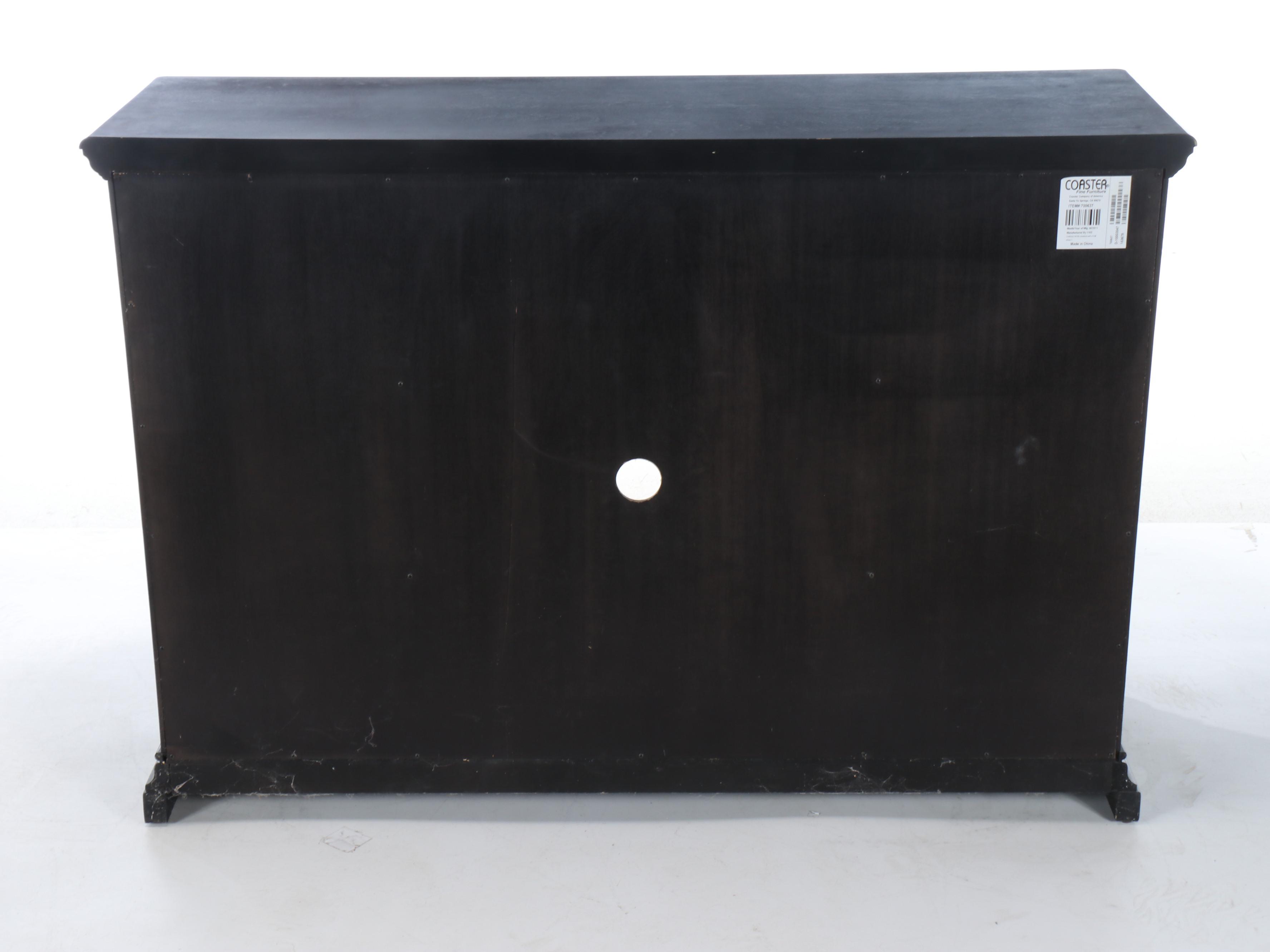 Coaster Fine Furniture Contemporary Black Media Console