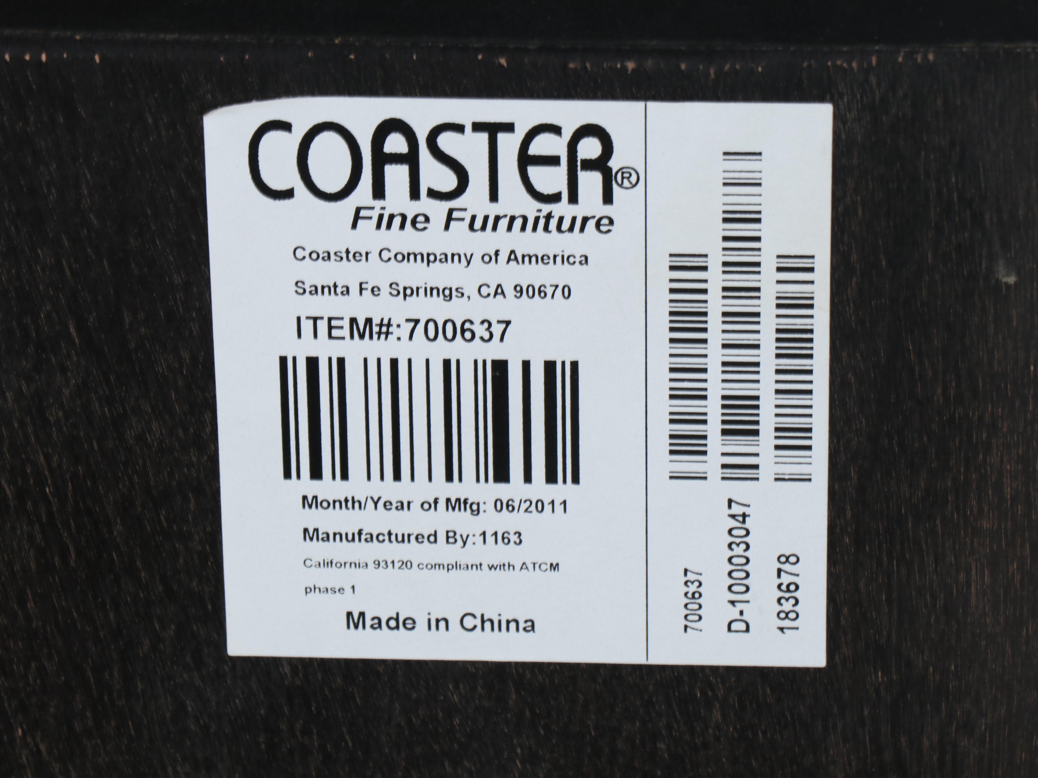 Coaster Fine Furniture Contemporary Black Media Console