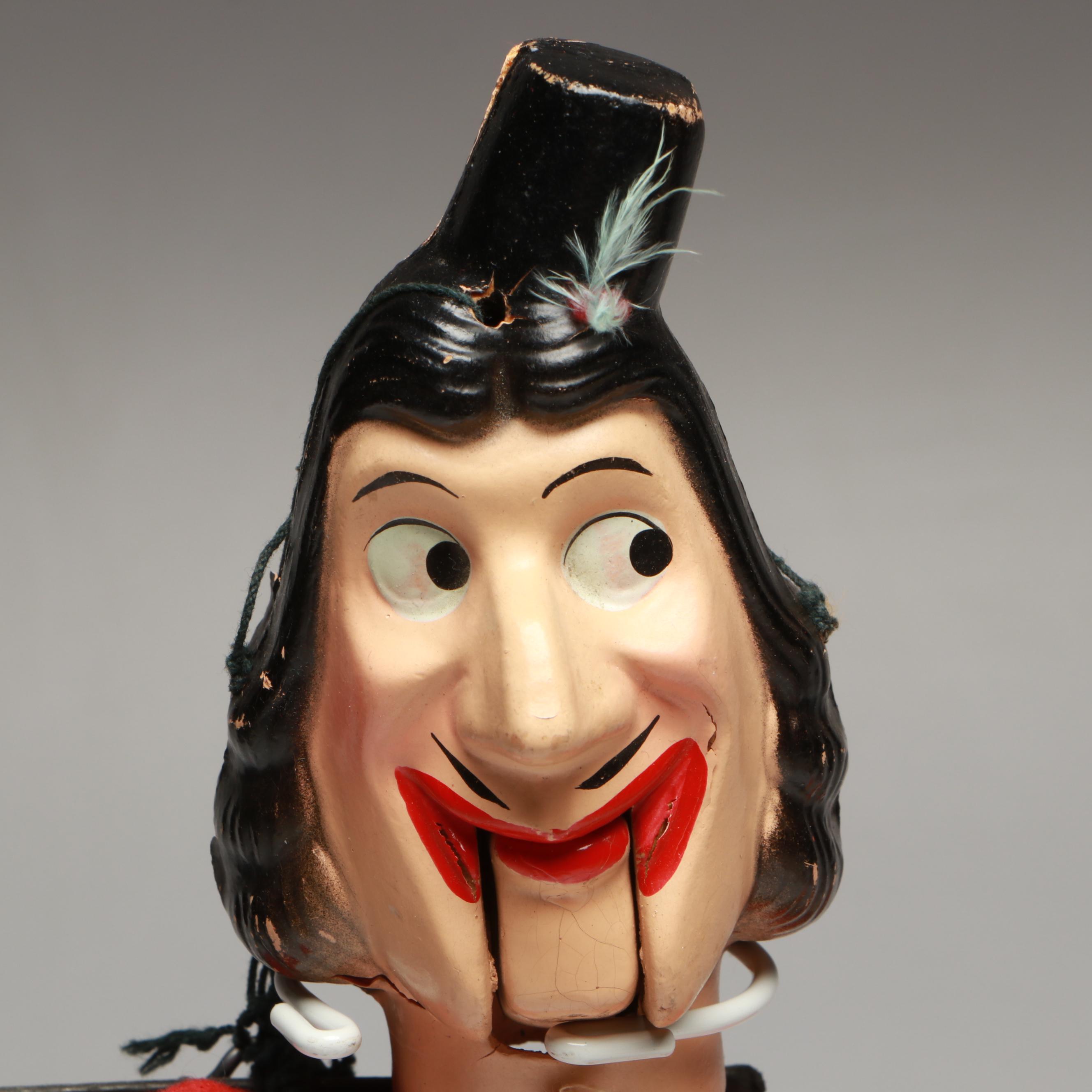 Peter Pan Marionette Dolls with Other Porcelain and Cloth Doll Parts