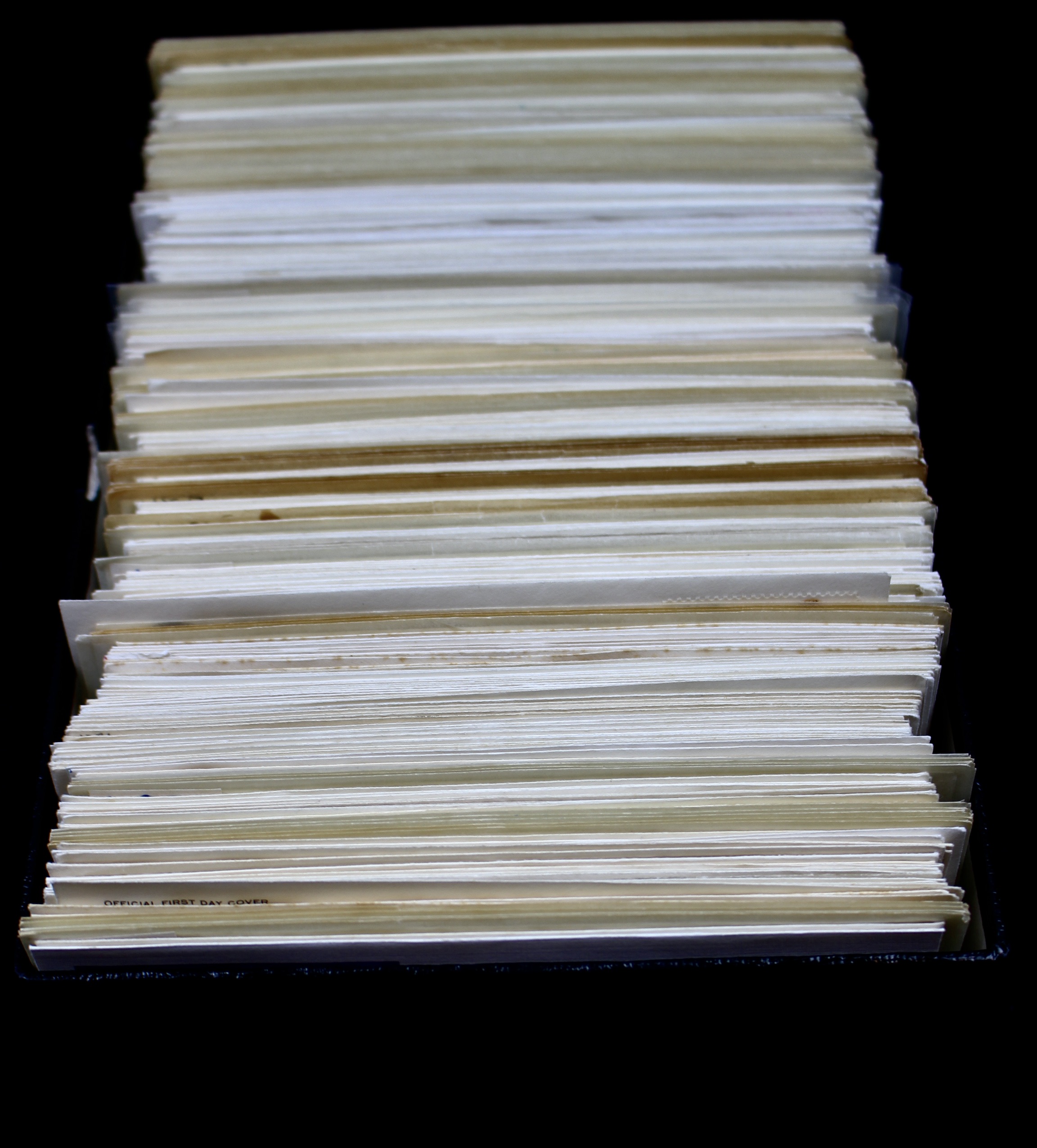 350 U.S. First Day Covers, All with Cachets, Unaddressed