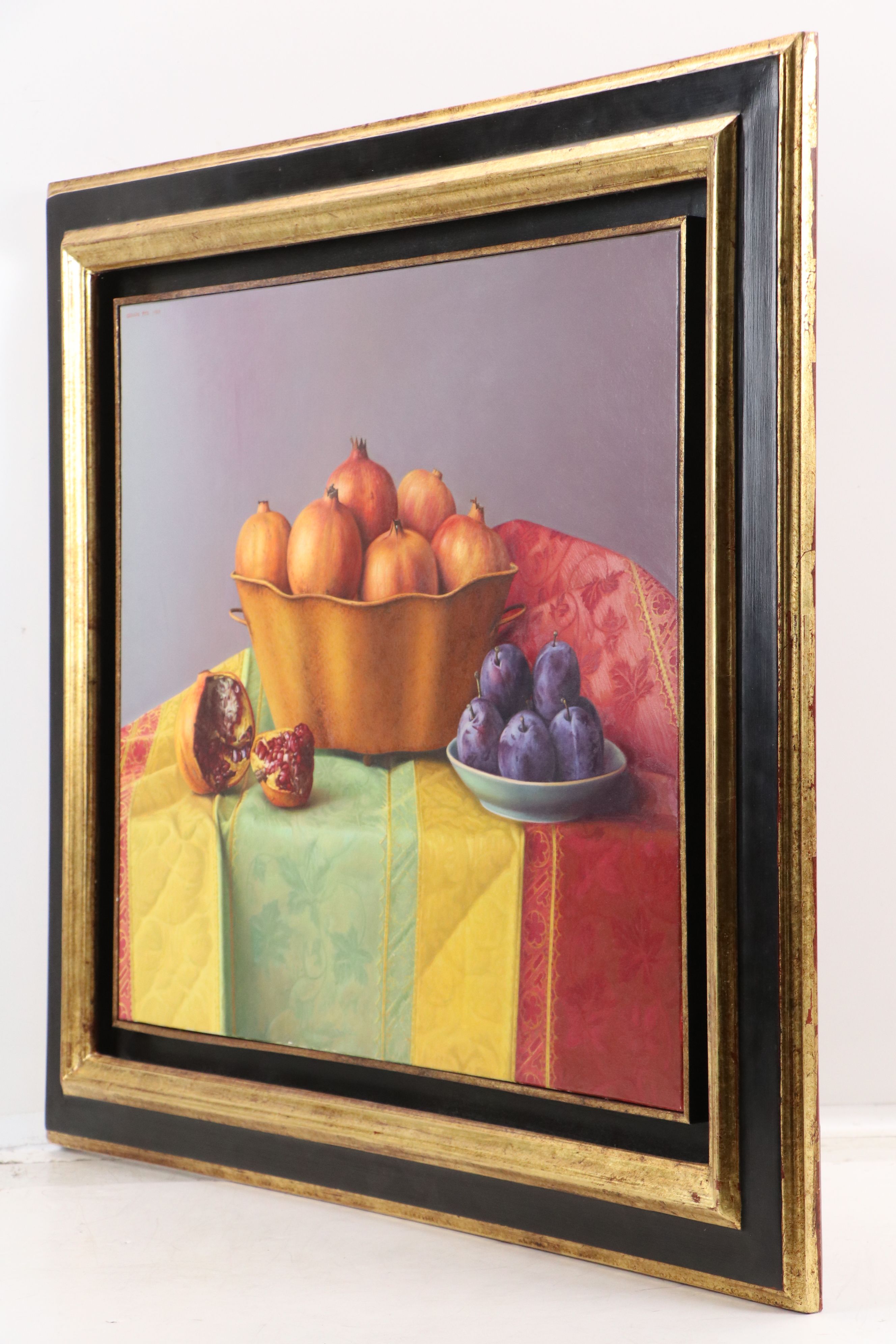Gerardo Pita Oil Painting of Still Life with Fruits, 1997