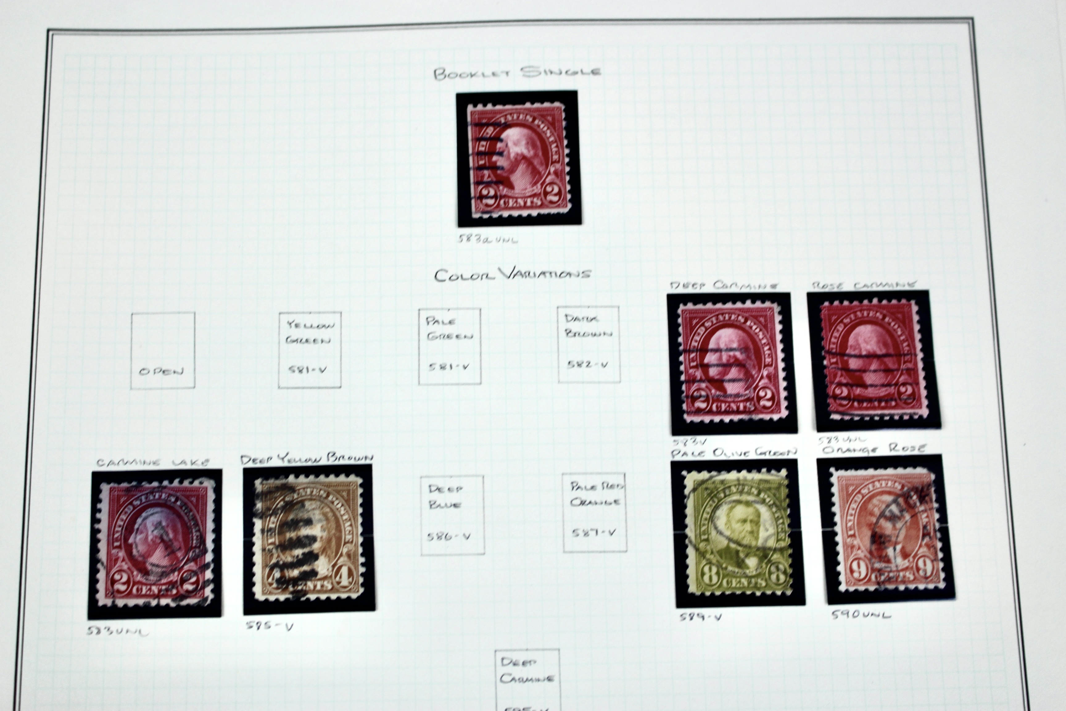 U.S. Postage Stamp Collection, Mint and Used, 1922 to 1968