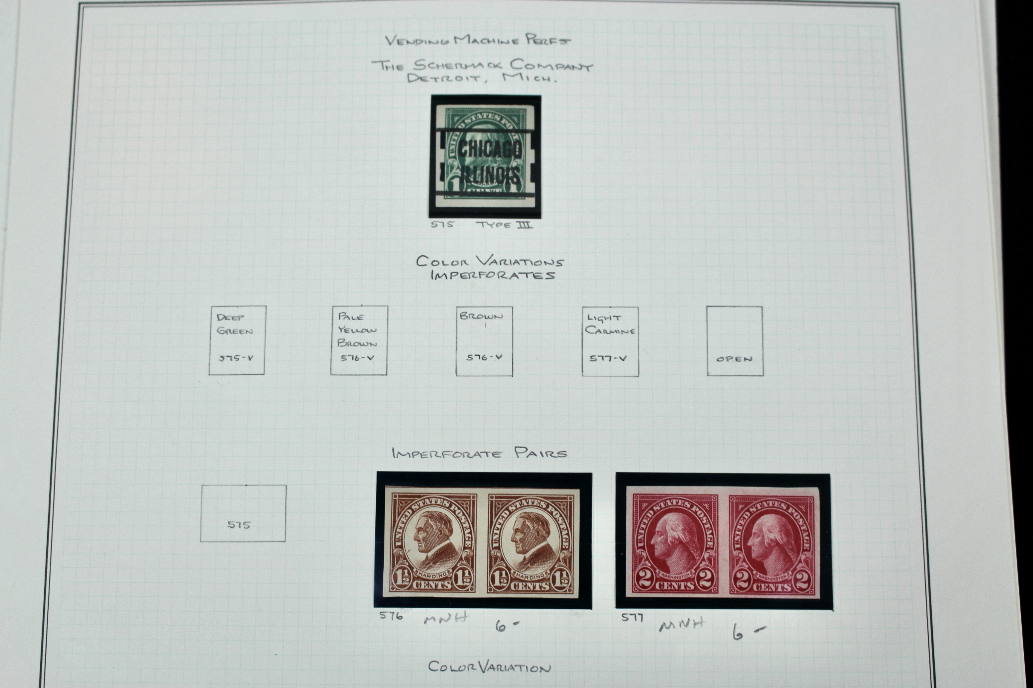 U.S. Postage Stamp Collection, Mint and Used, 1922 to 1968