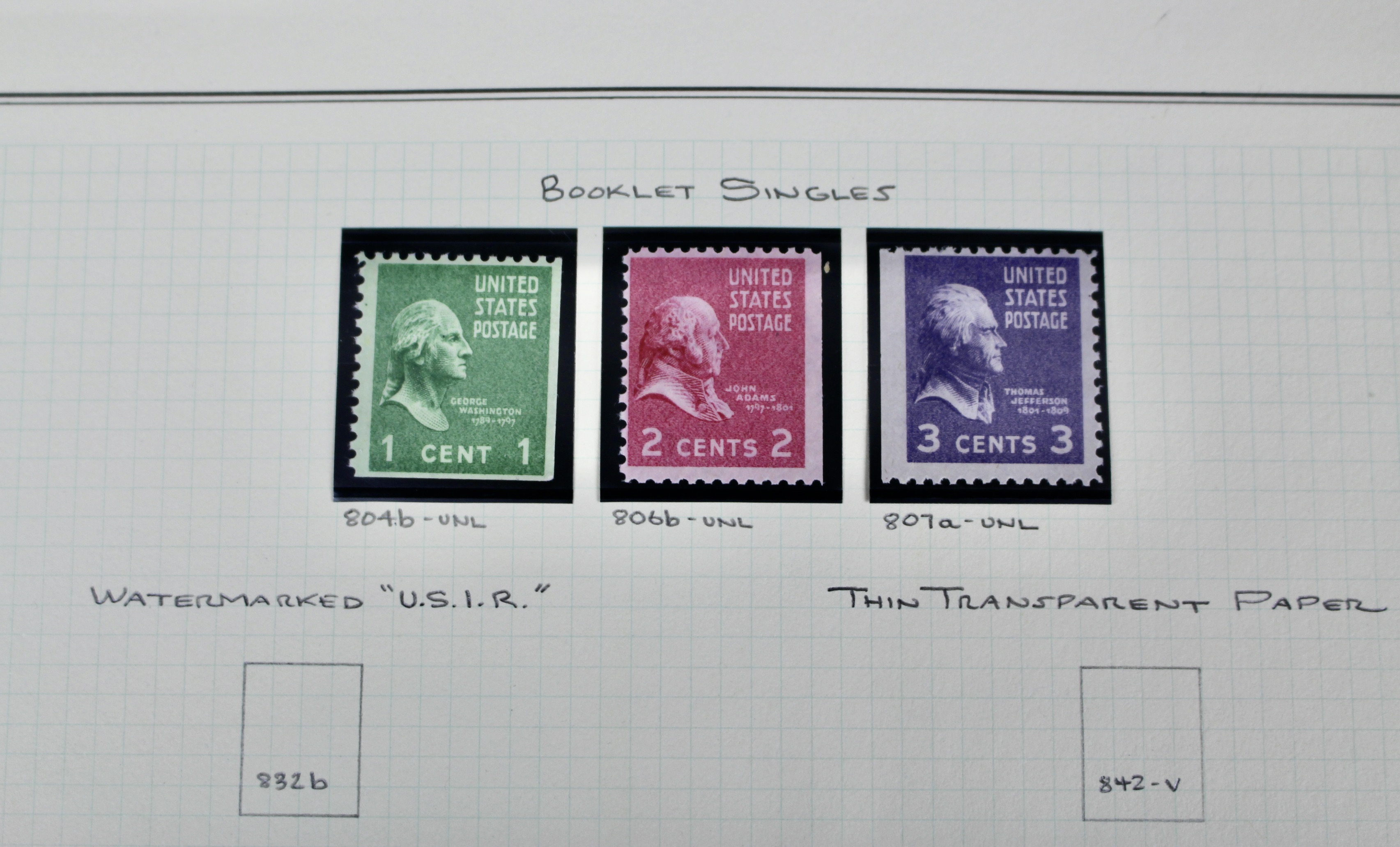 U.S. Postage Stamp Collection, Mint and Used, 1922 to 1968