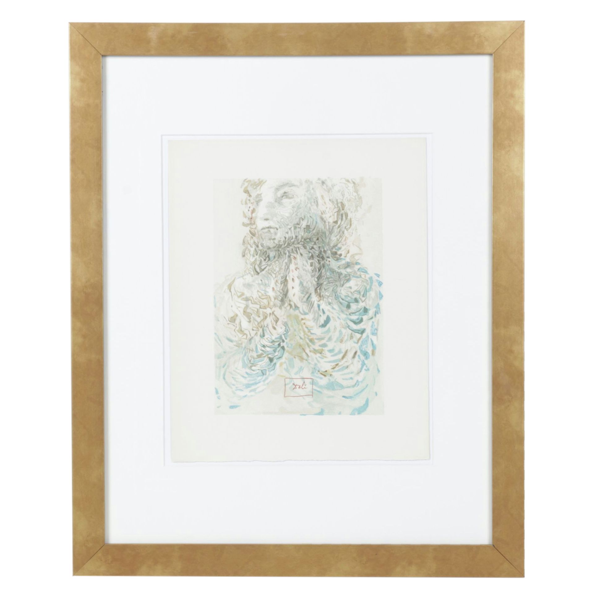 Salvador Dalí Wood Engraving "La prescience divine," 1960-1964