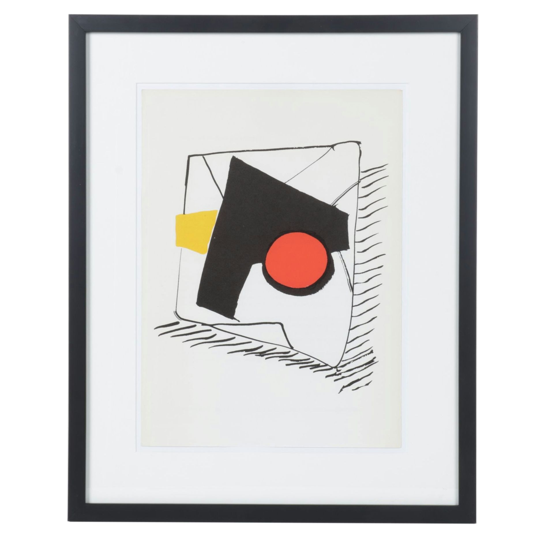 Alexander Calder Abstract Color Lithograph for "Derrière le Miroir," 1976