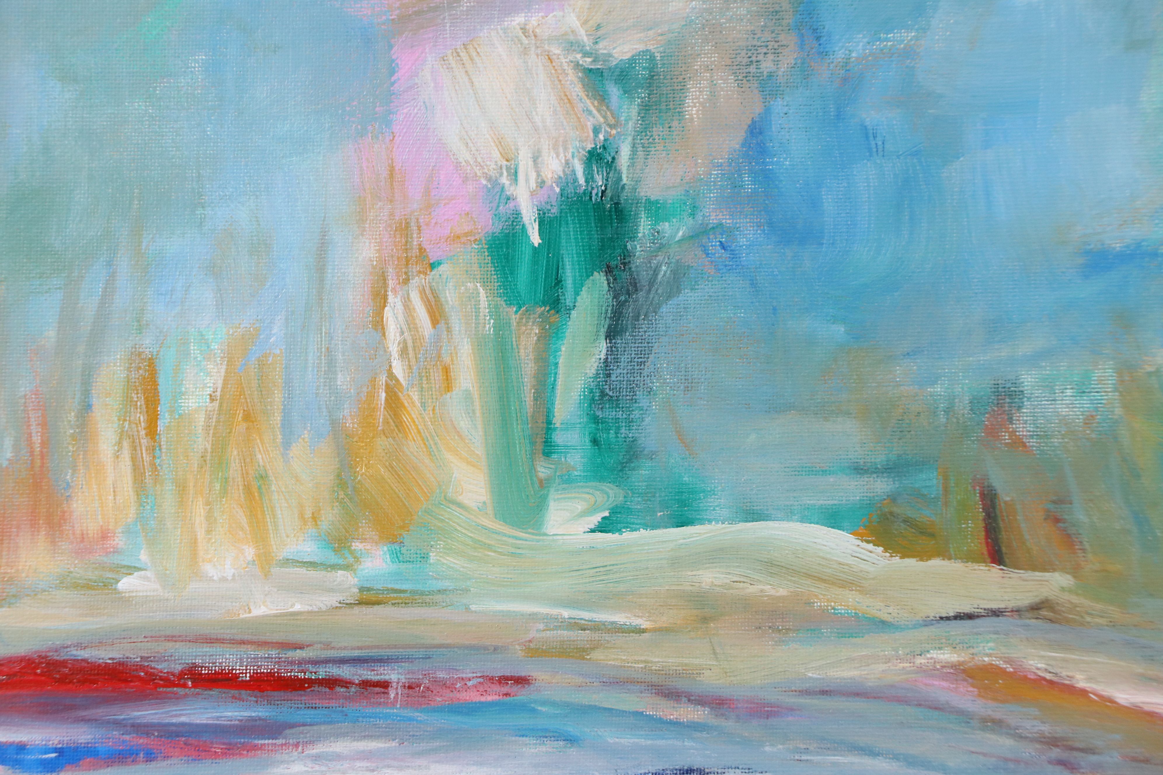 Saul Gefen Abstract Expressionist Acrylic Painting, 2025