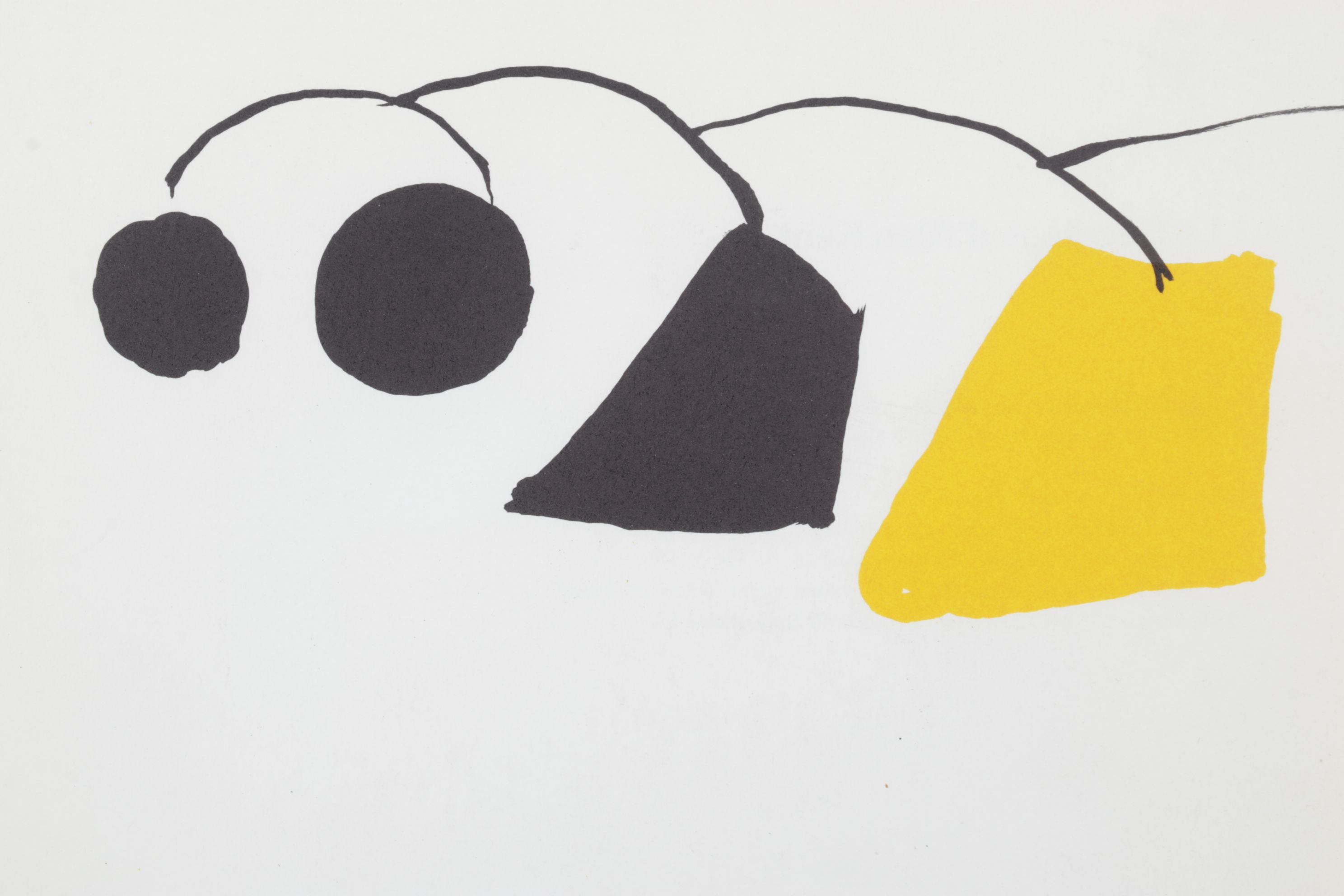 Alexander Calder Lithograph Left Side Cover for "Derrière le Miroir #221", 1976