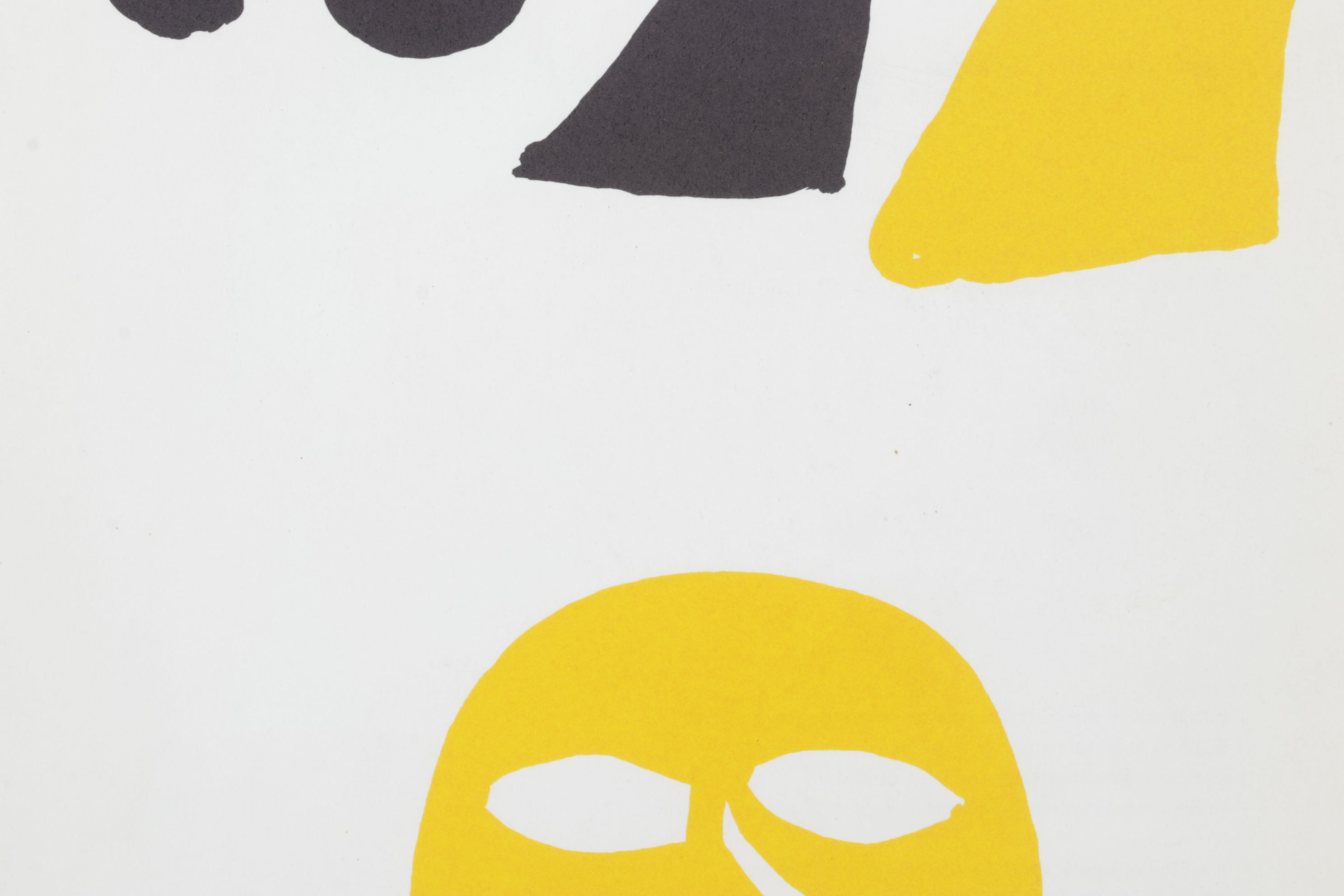 Alexander Calder Lithograph Left Side Cover for "Derrière le Miroir #221", 1976