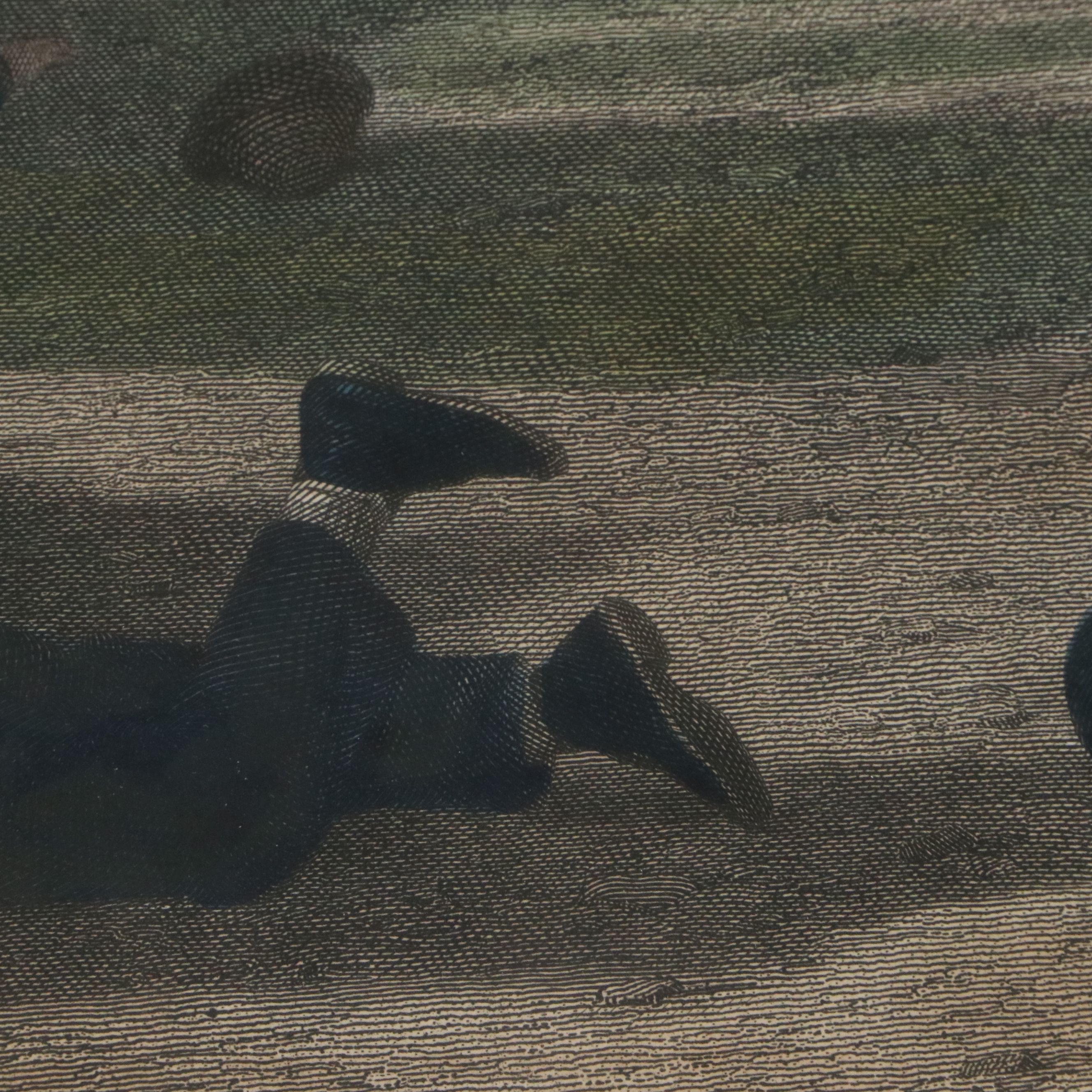 Ferdinand Joubert Hand-Colored Engraving After Tom Webster "The Play-Ground"