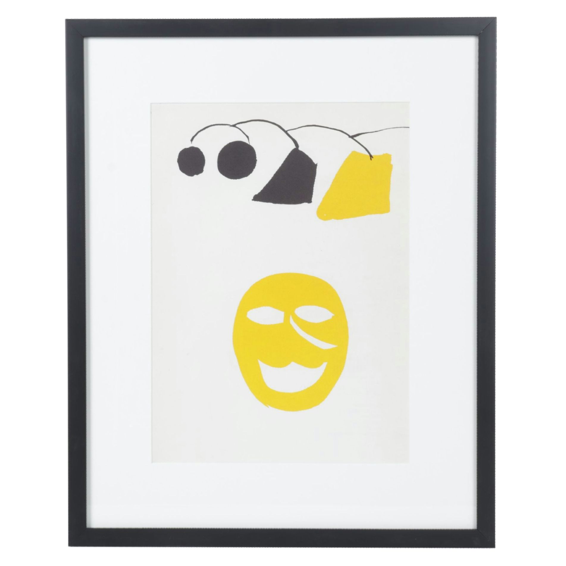 Alexander Calder Lithograph Left Side Cover for "Derrière le Miroir #221", 1976